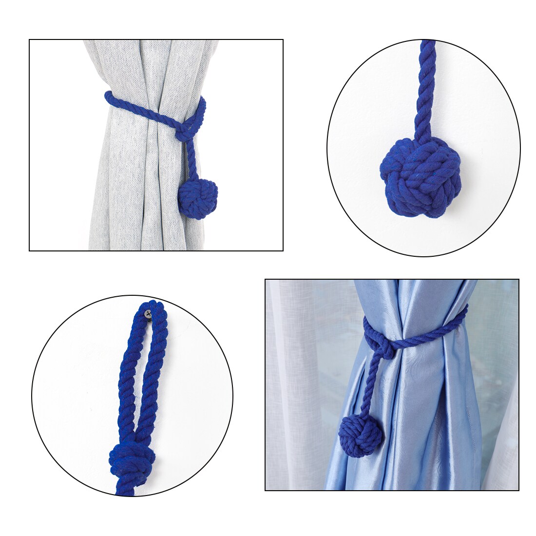 Unique Bargains S25093001UX5368 Curtain-Holdbacks - View #5