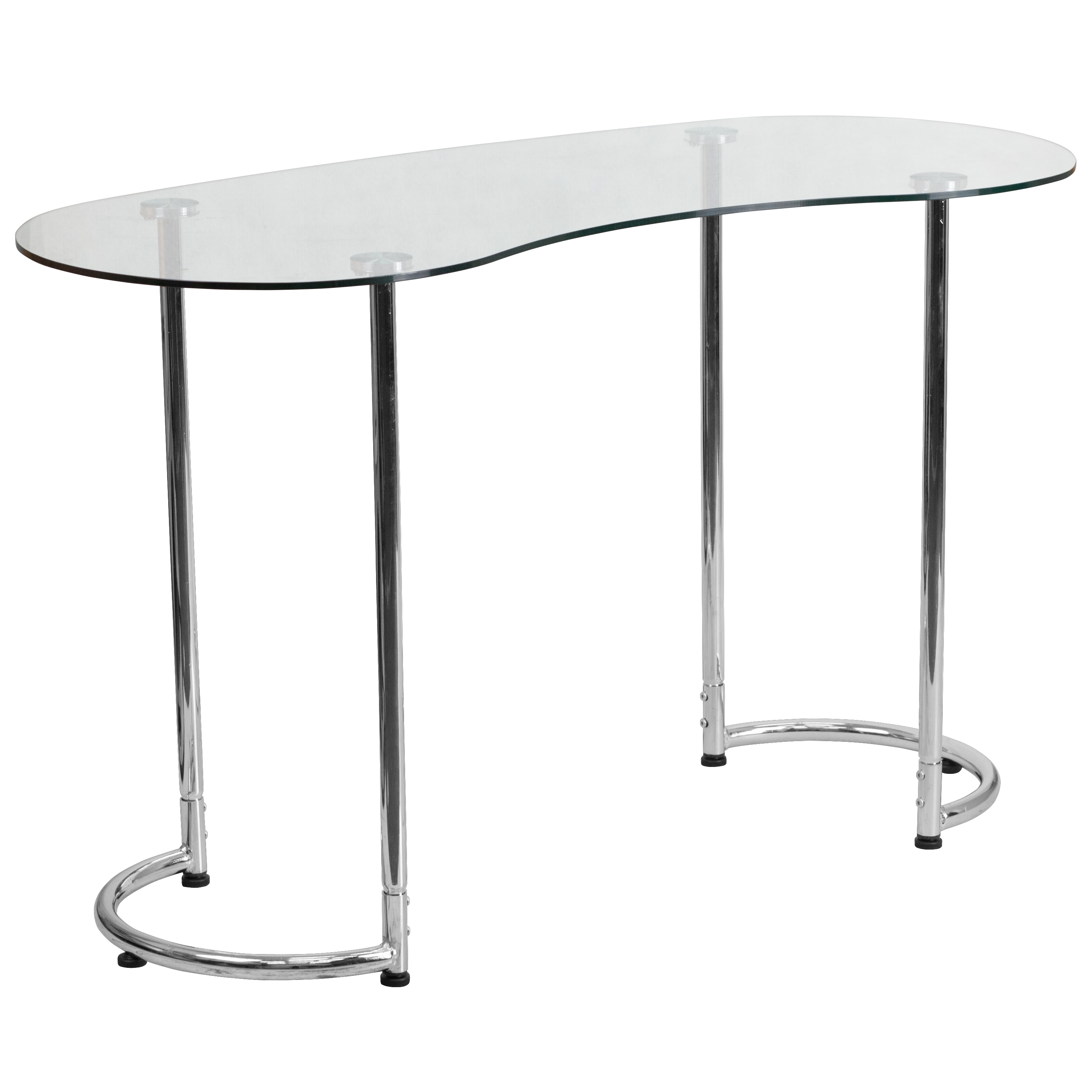 Flash Furniture 889142012863 47.25-in Clear Modern/Contemporary Computer Desk