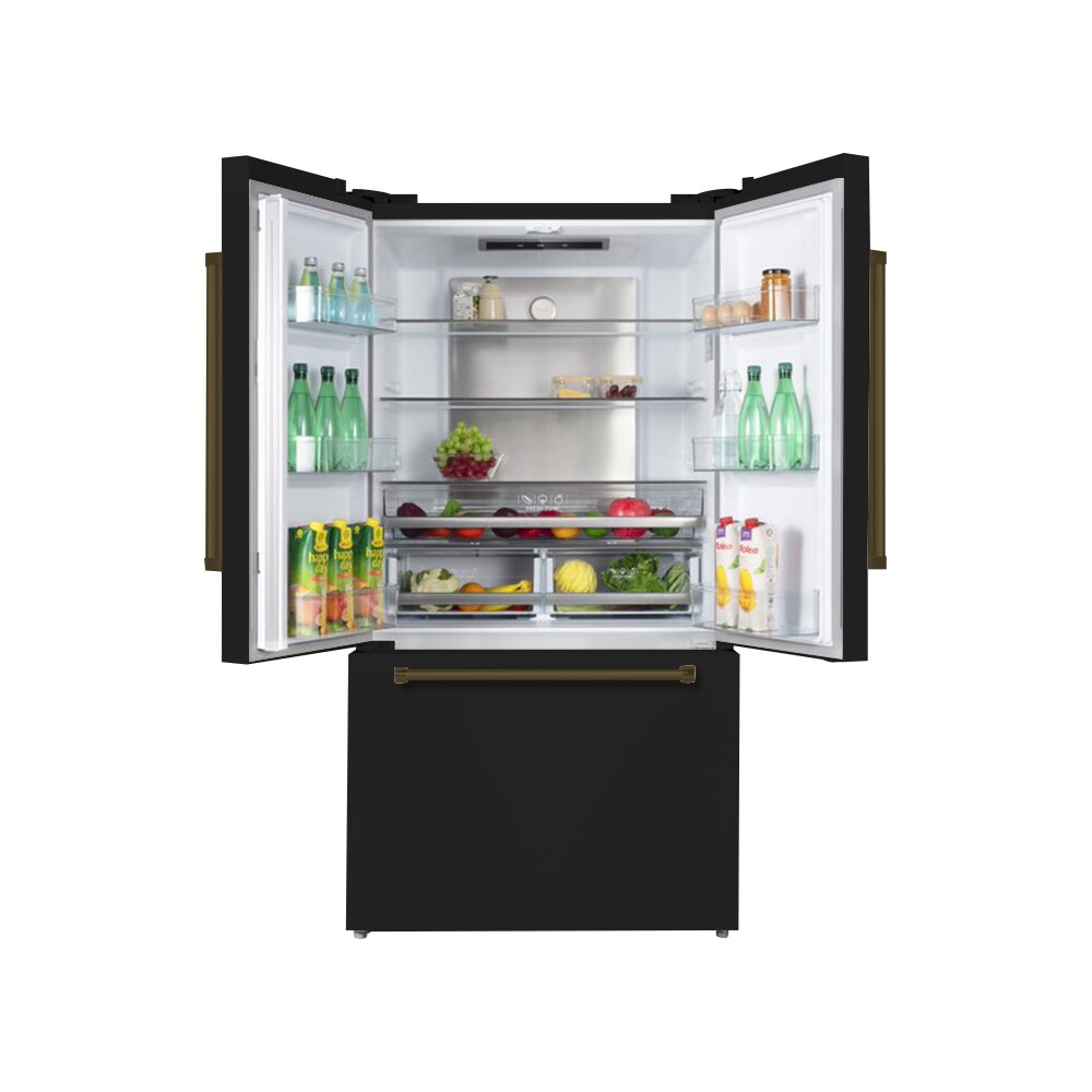 Hallman HBRFSFD36BZGB Bottom-Freezer-Refrigerators - View #2
