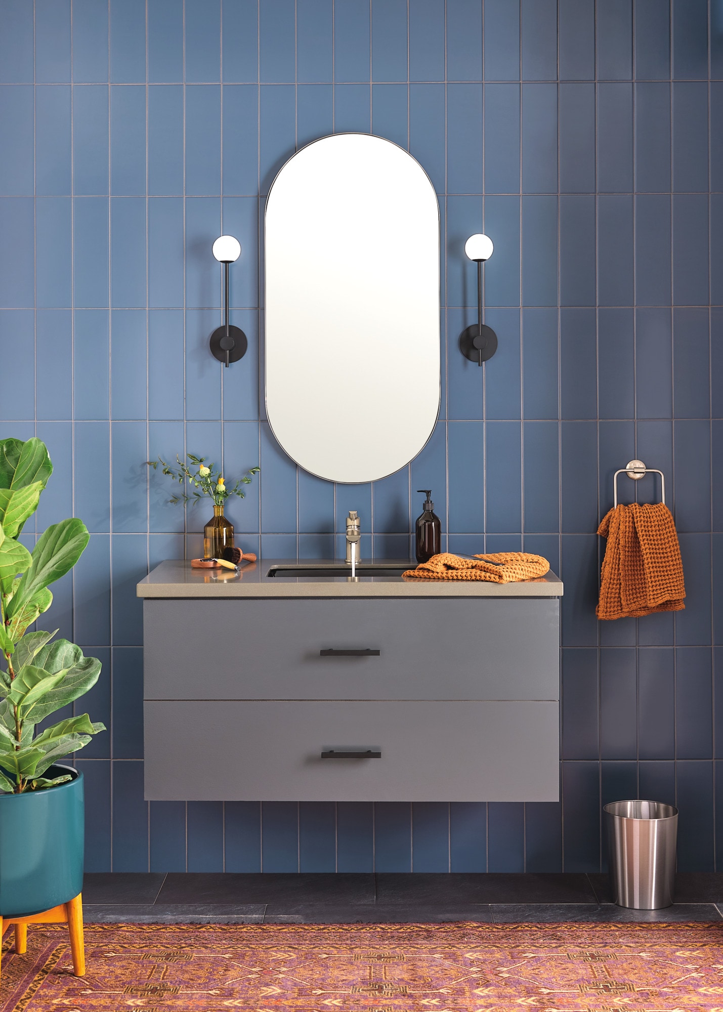 Flute Modern Brushed Nickel Single-Handle Bathroom Faucet