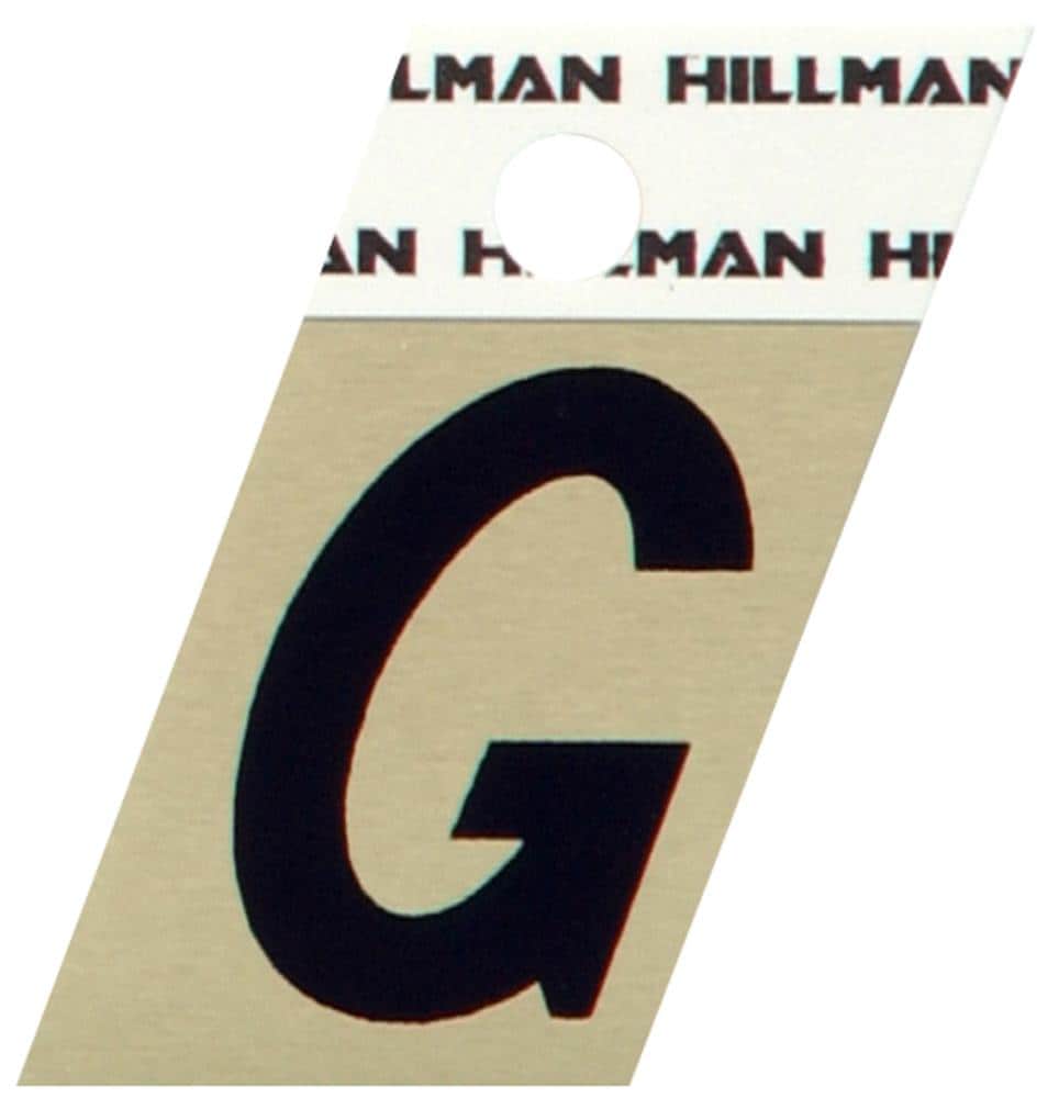 Hillman 840506 1-1/2-in Reflective Black Letter G