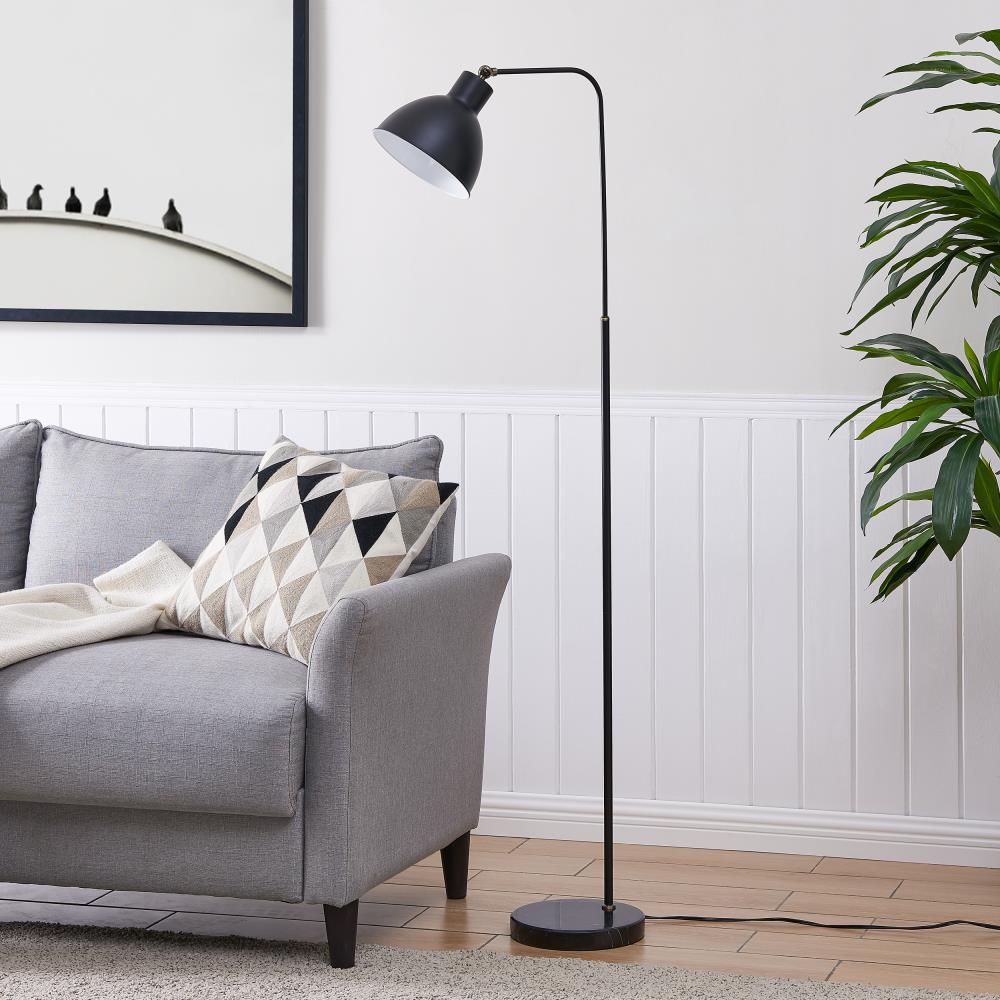 Boston Loft Furnishings Macda 59-in Black Downbridge Floor Lamp at ...