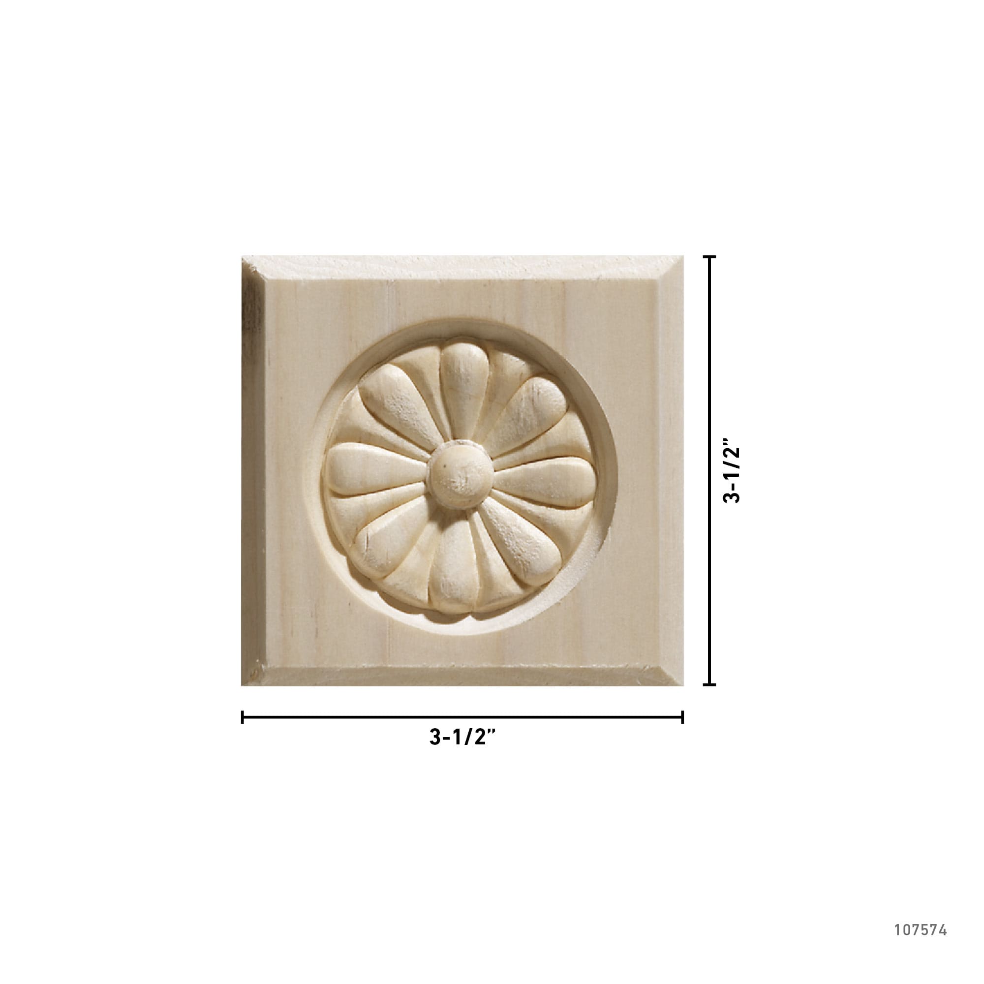 Ornamental Mouldings EV871CWHW rosettes - View #3