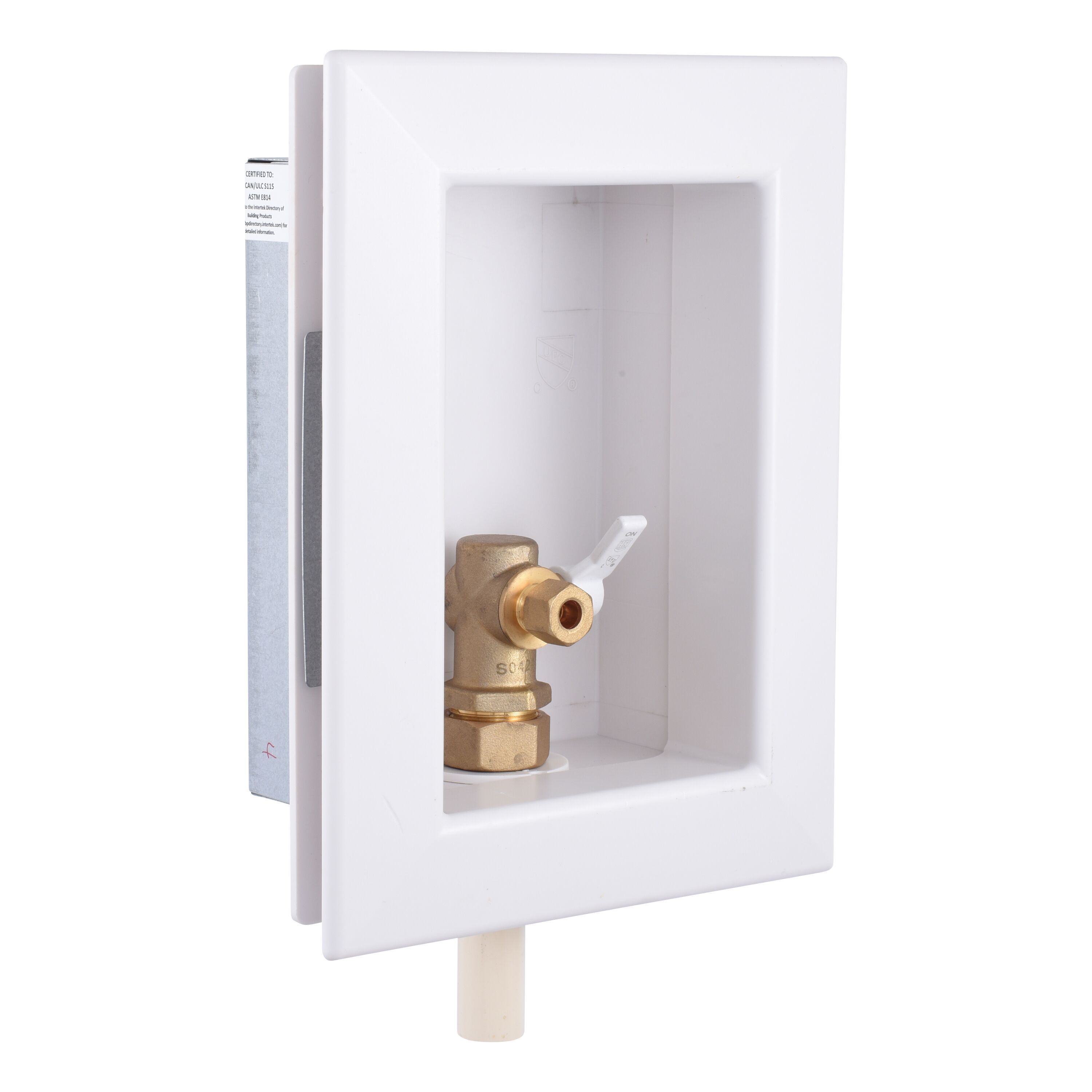 HoldRite Quarter turn ball valve CPVC Ice maker Outlet Box #HR-IMR-C-0