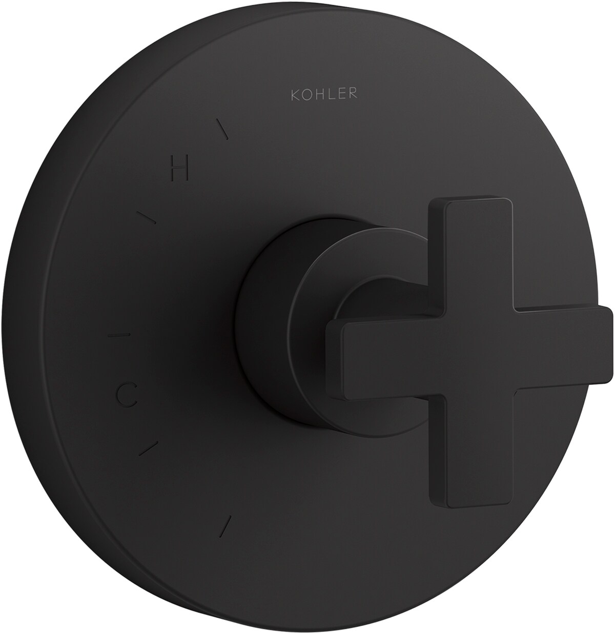 KOHLER K-TS73115-3-BL Matte Black Cross Shower Handle