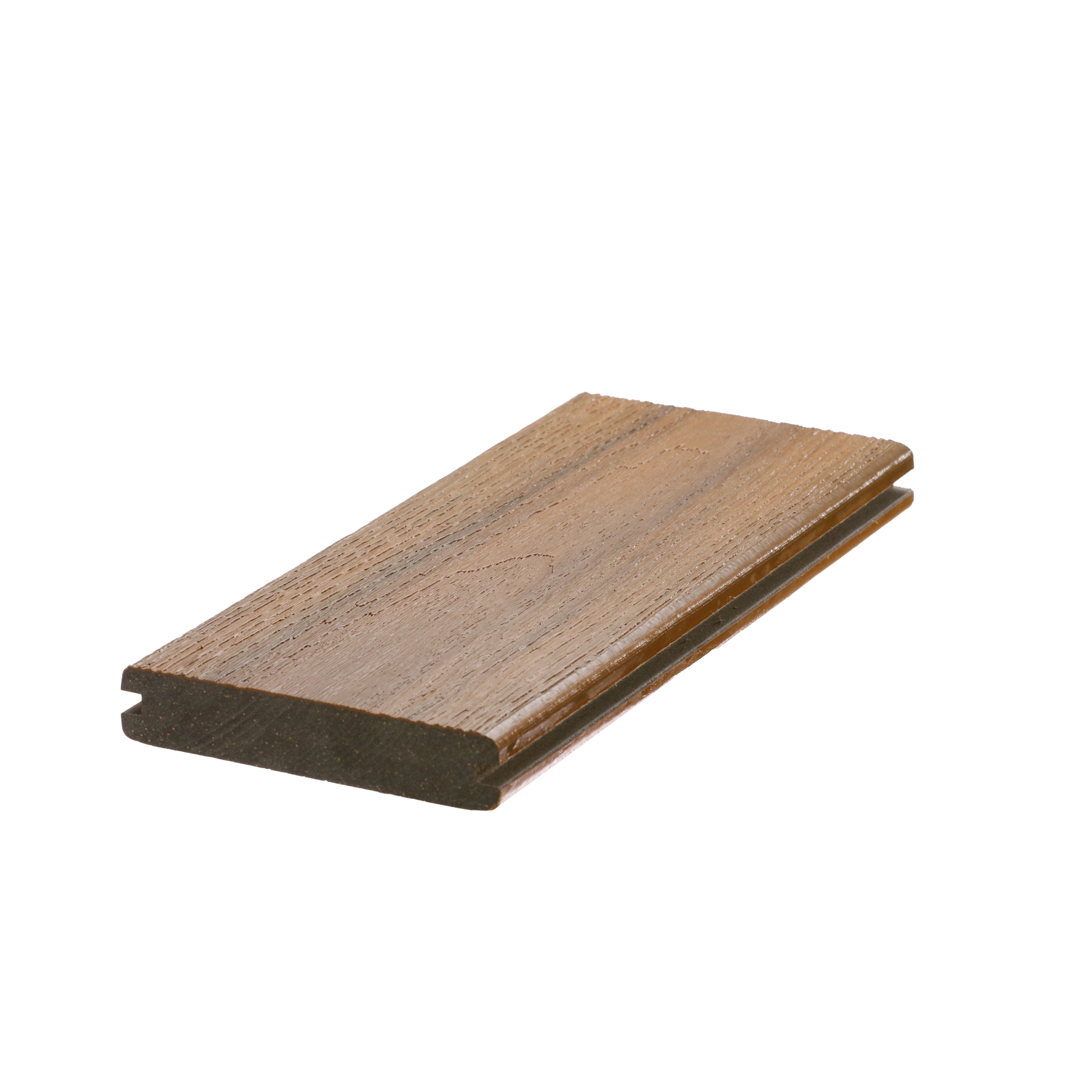 DuxxBak Composite Decking DX-O-240WC-G Optima Dekk 1-in x 6-in x 20-ft Warm Cedar Grooved Composite Deck board