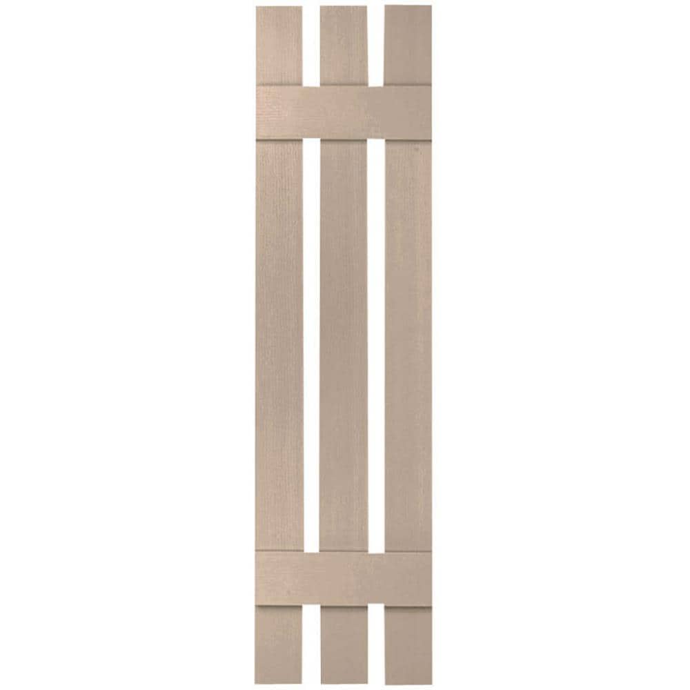 Ekena Millwork LS3S12X03900WI 12-in W x 39-in H Wicker Board and batten Spaced Exterior Shutters ( 2 -Pack )