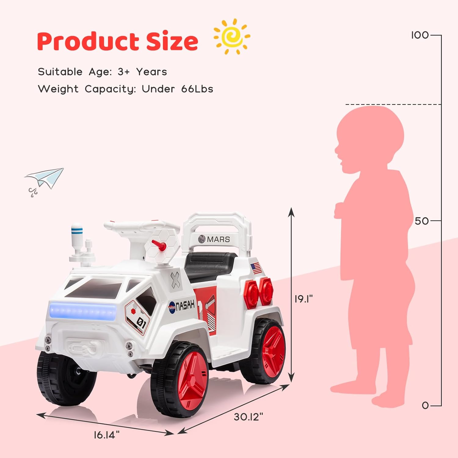 Garvee 6V Electric Ride On ATV for Kids/ Battery Powered 4 Wheeler w ...