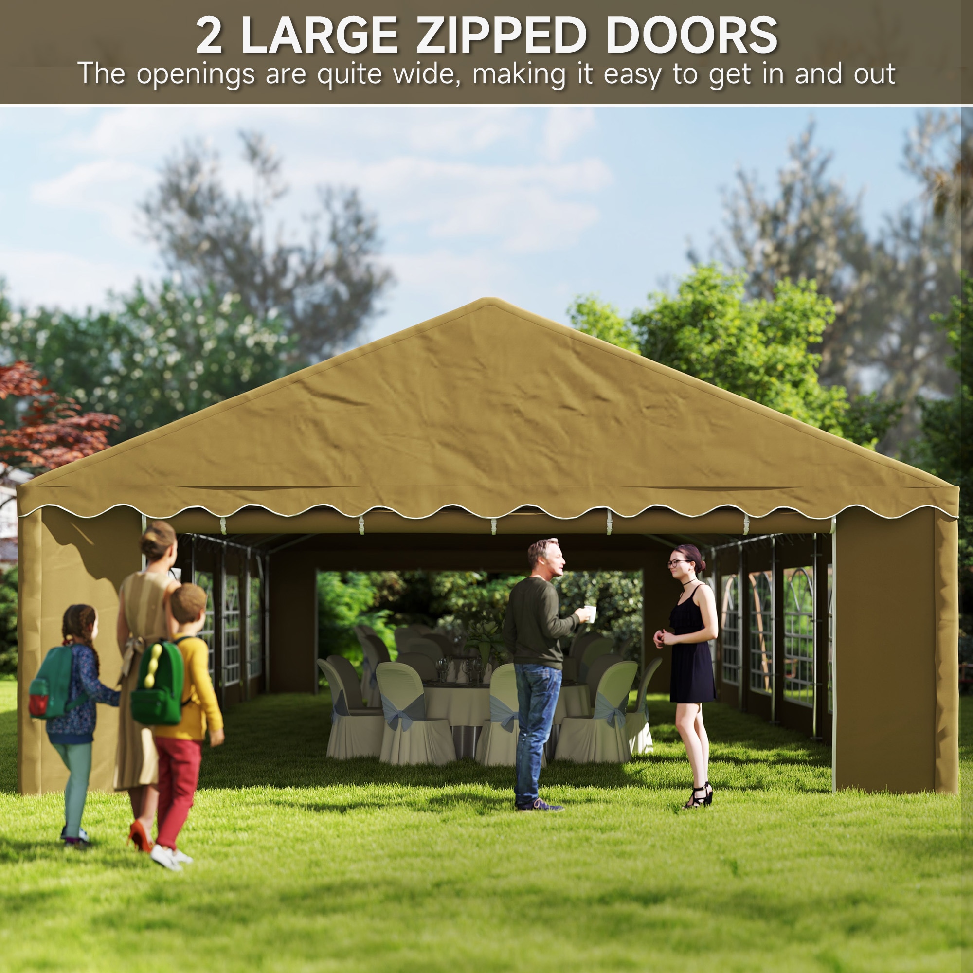 Outsunny 84C-538V00DR Wood-Resin-Gazebos - View #8