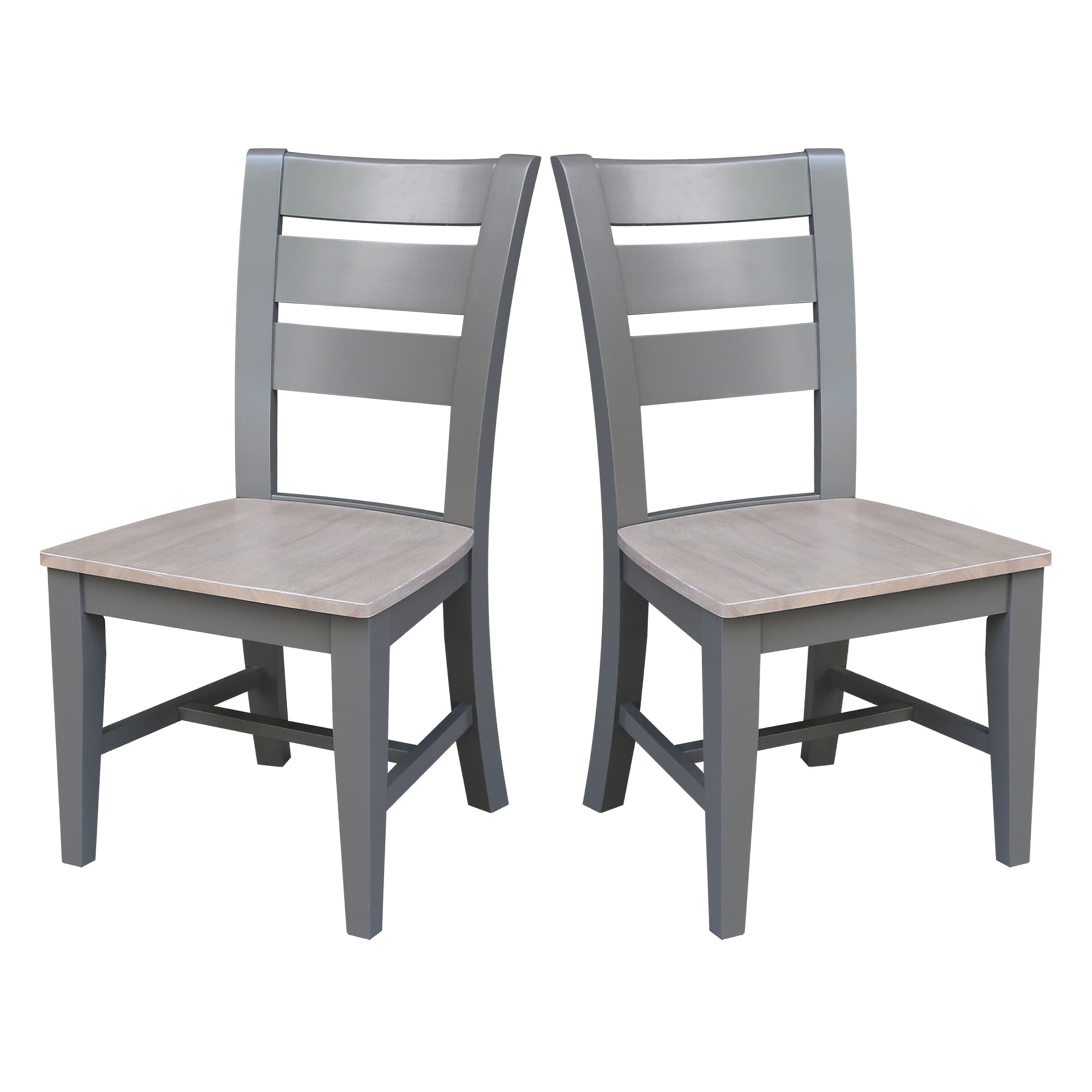 International Concepts CI38-60P Set of 2 Traditional Dining Side Chair (Wood Frame)