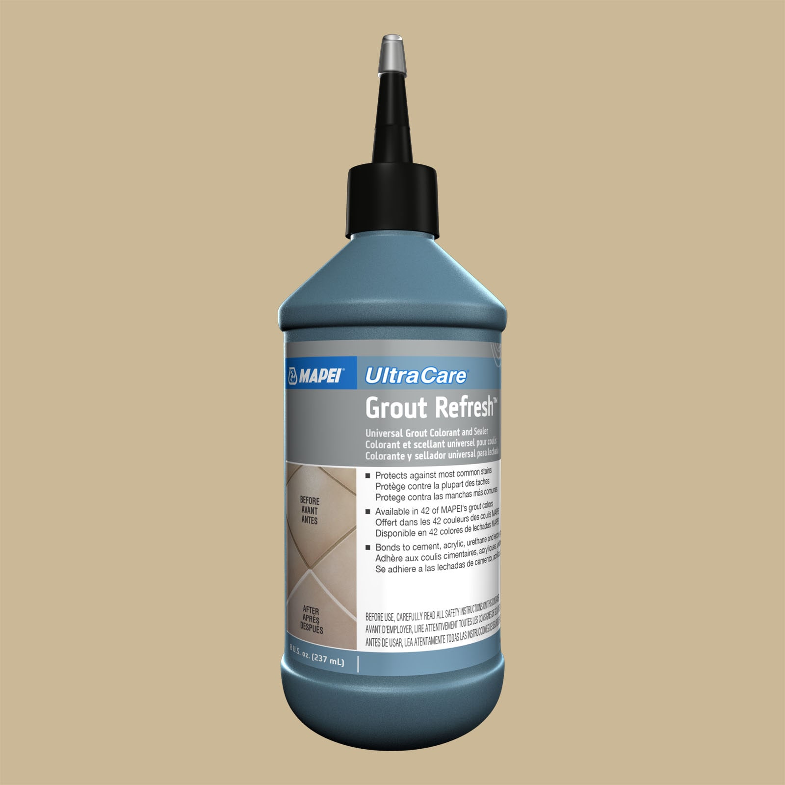 MAPEI 5LA500633 Grout Refresh 8 Fluid ounce(s) Harvest #5006 Ceramic/porcelain tile Grout sealer