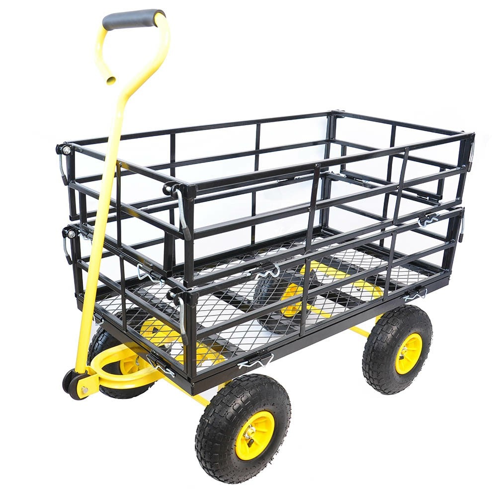 Runesay YACART-02 Yard Cart 8-cu ft Steel Folding Yard Cart