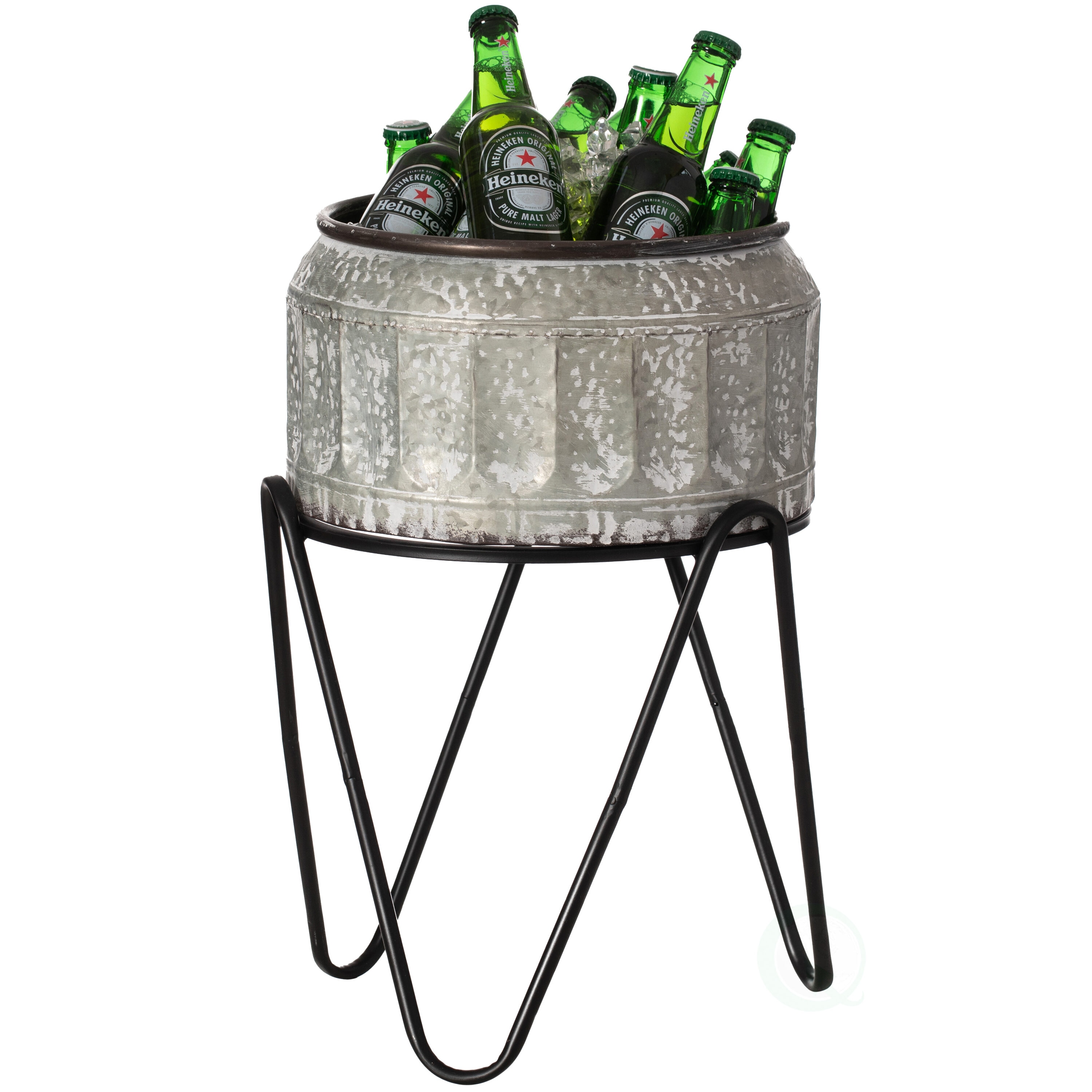 Vintiquewise QI004439.M 10 Fluid ounce(s) Silver Beverage cooler