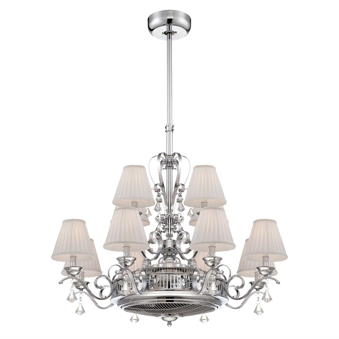  38-330-FD-11 Coromell Chandelier Ceiling Fan with Light Kit and Remote