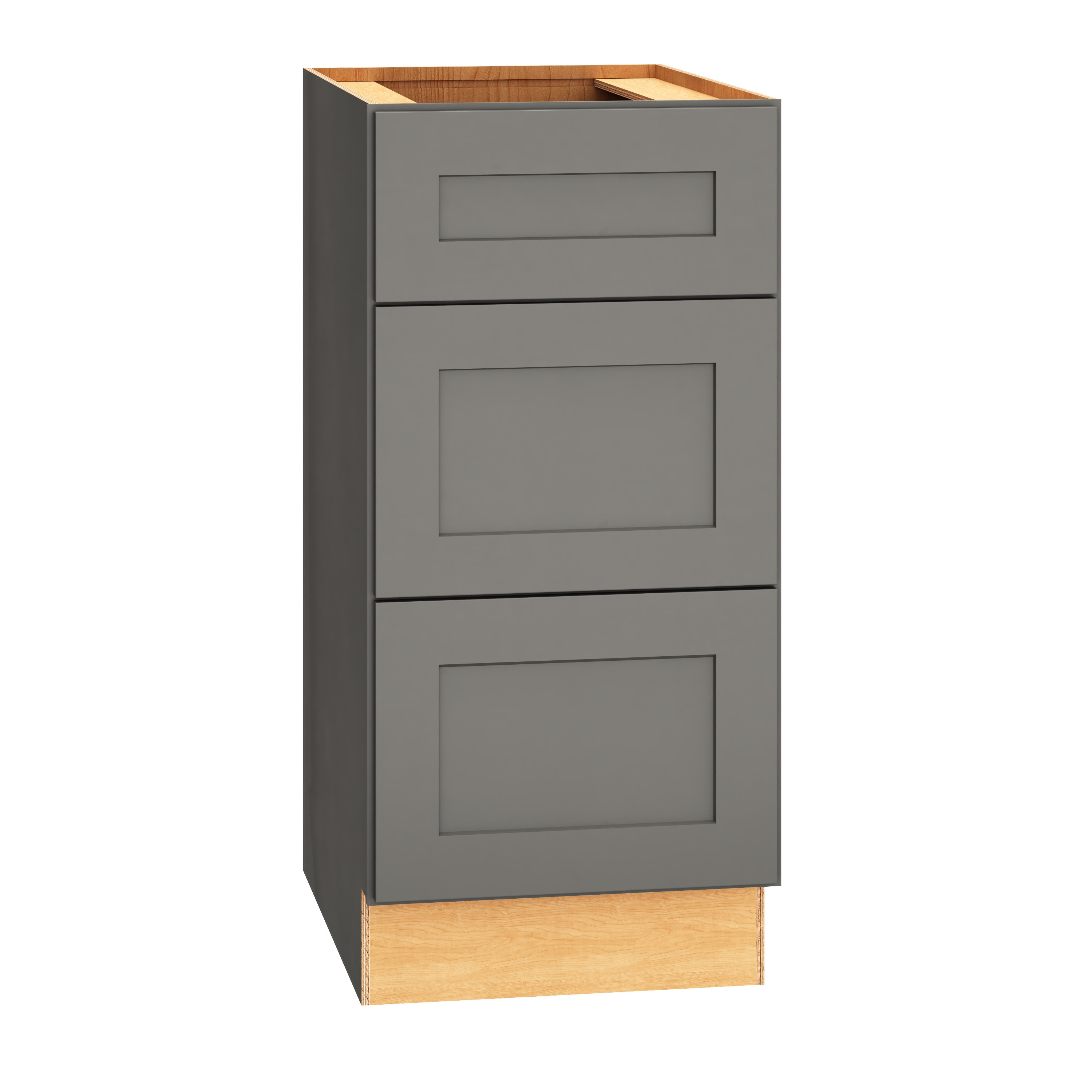 Diamond Express 328 VDB1532.521 Jamestown 15-in W x 32.5-in H x 21-in D Moonstone Gray 3 -Drawer Wood Wall-mount Cabinet Banks