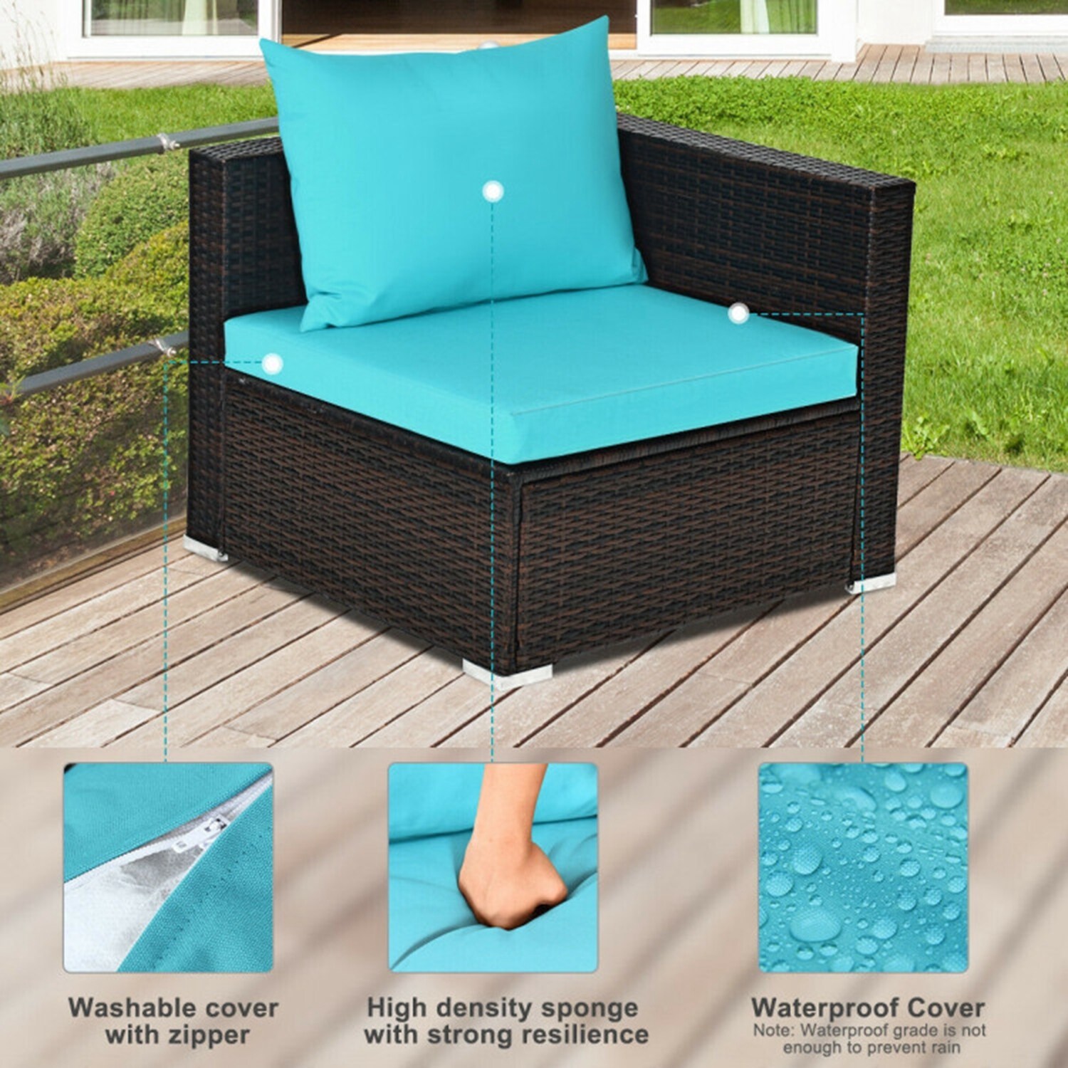 Forclover CBK-SWDCCR Patio-Conversation-Sets - View #7