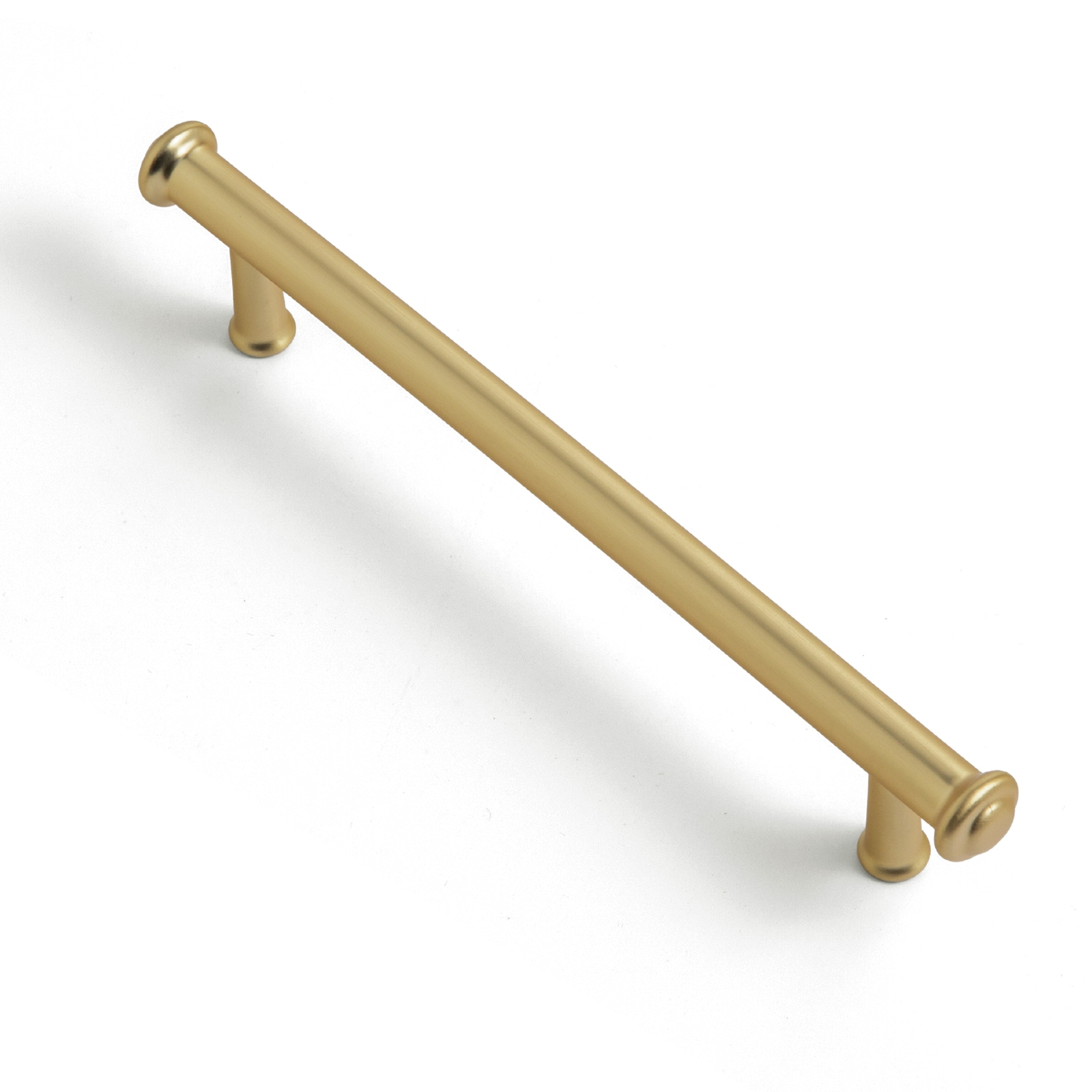 Miaokesen 6638TLS-128 5-1/16-in , 128mm Center to Center Light Brushed Brass Cylindrical Bar 6 -Pack