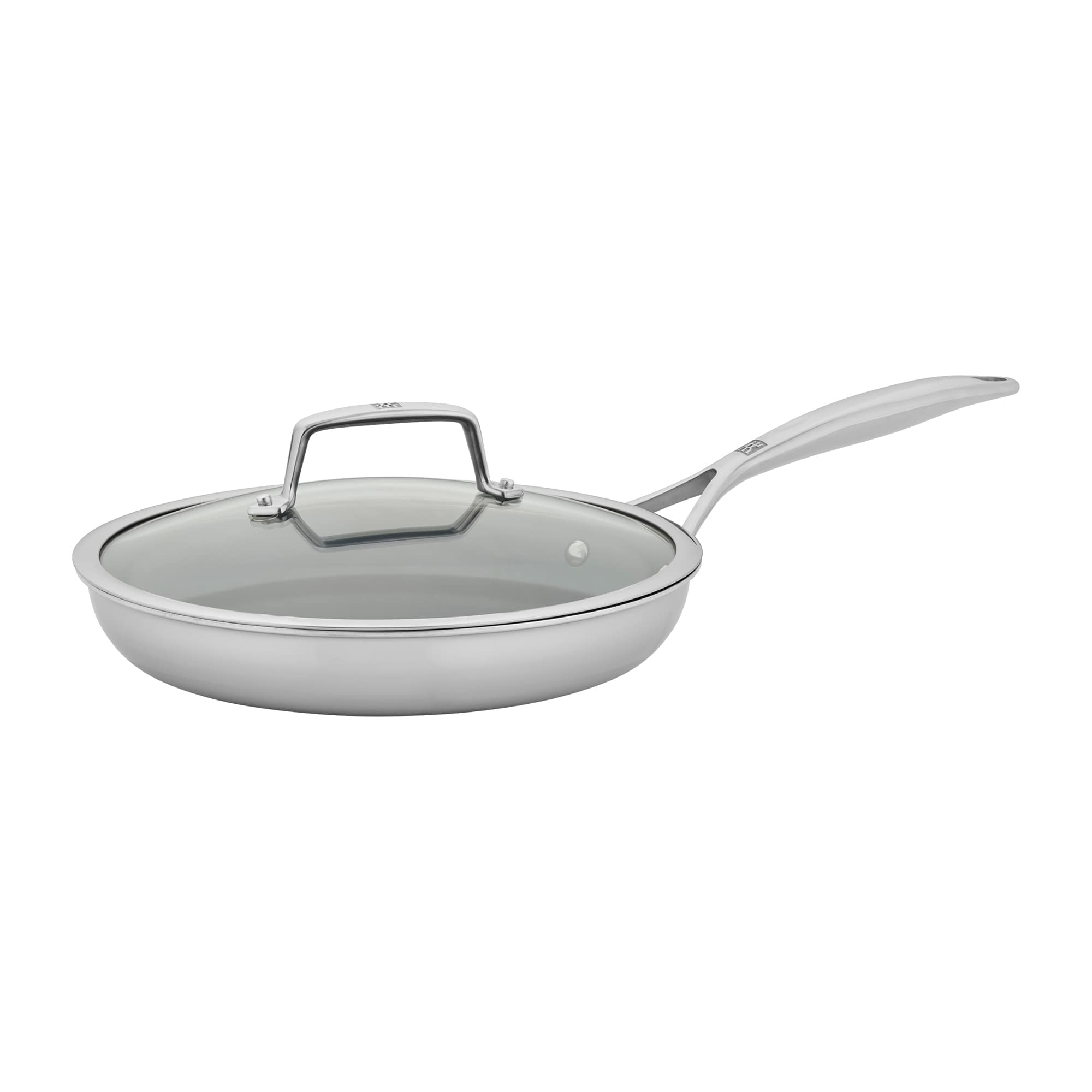 Zwilling Energy Plus 10-inch Stainless Steel Ceramic Nonstick Fry Pan with Lid #71050-003