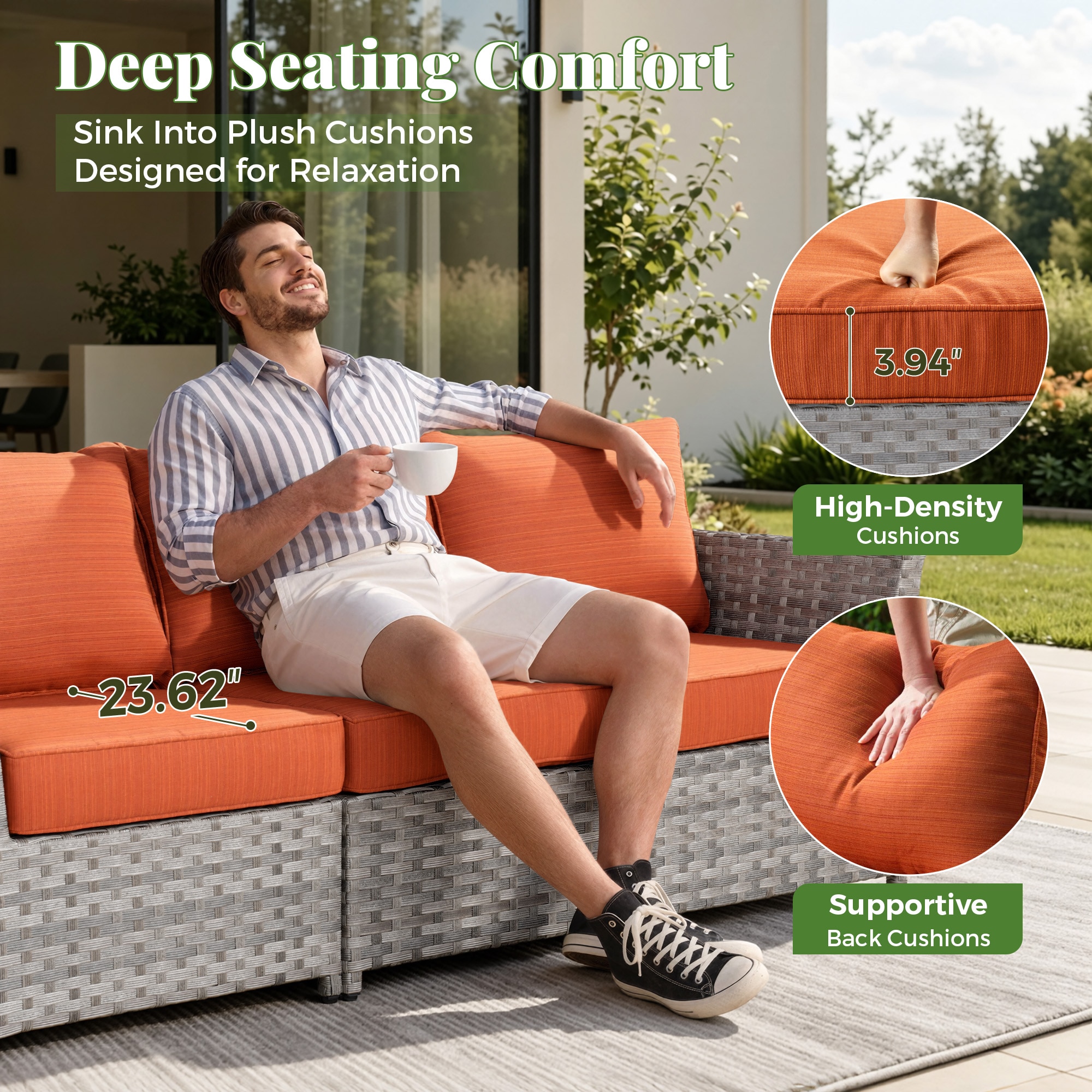 Pouuin STBS808 Patio-Sofas-Daybeds - View #2
