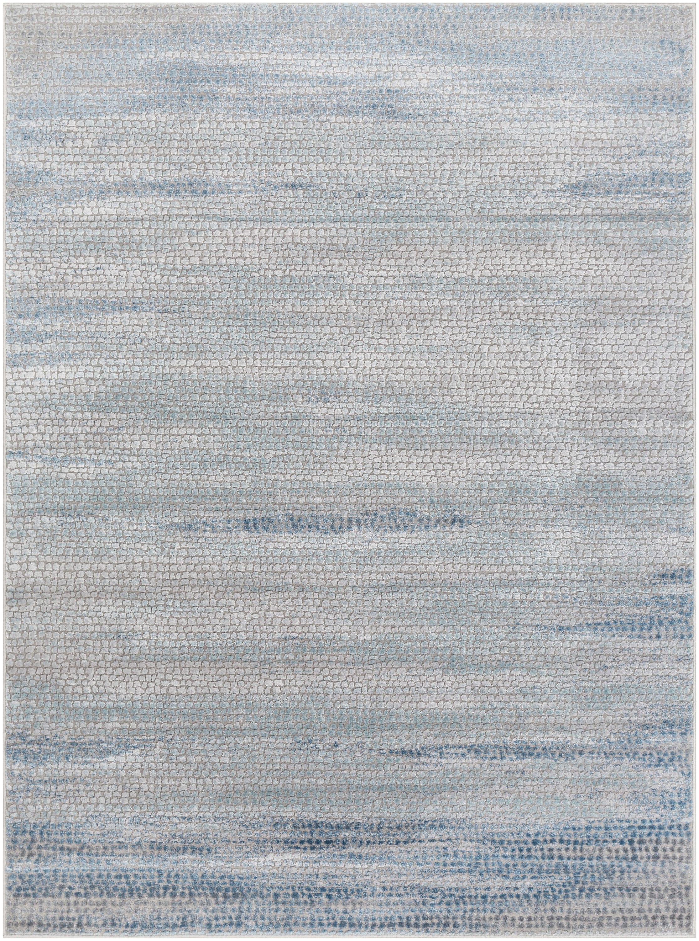 Surya KAT2307-5373 Katmandu 5 x 8 (ft) Polyester Navy Rectangular Indoor Abstract Industrial Area rug