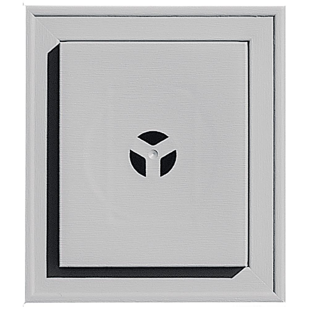 Builders Edge 130110002016 7-in x 8-in Gray Vinyl Universal Mounting Block