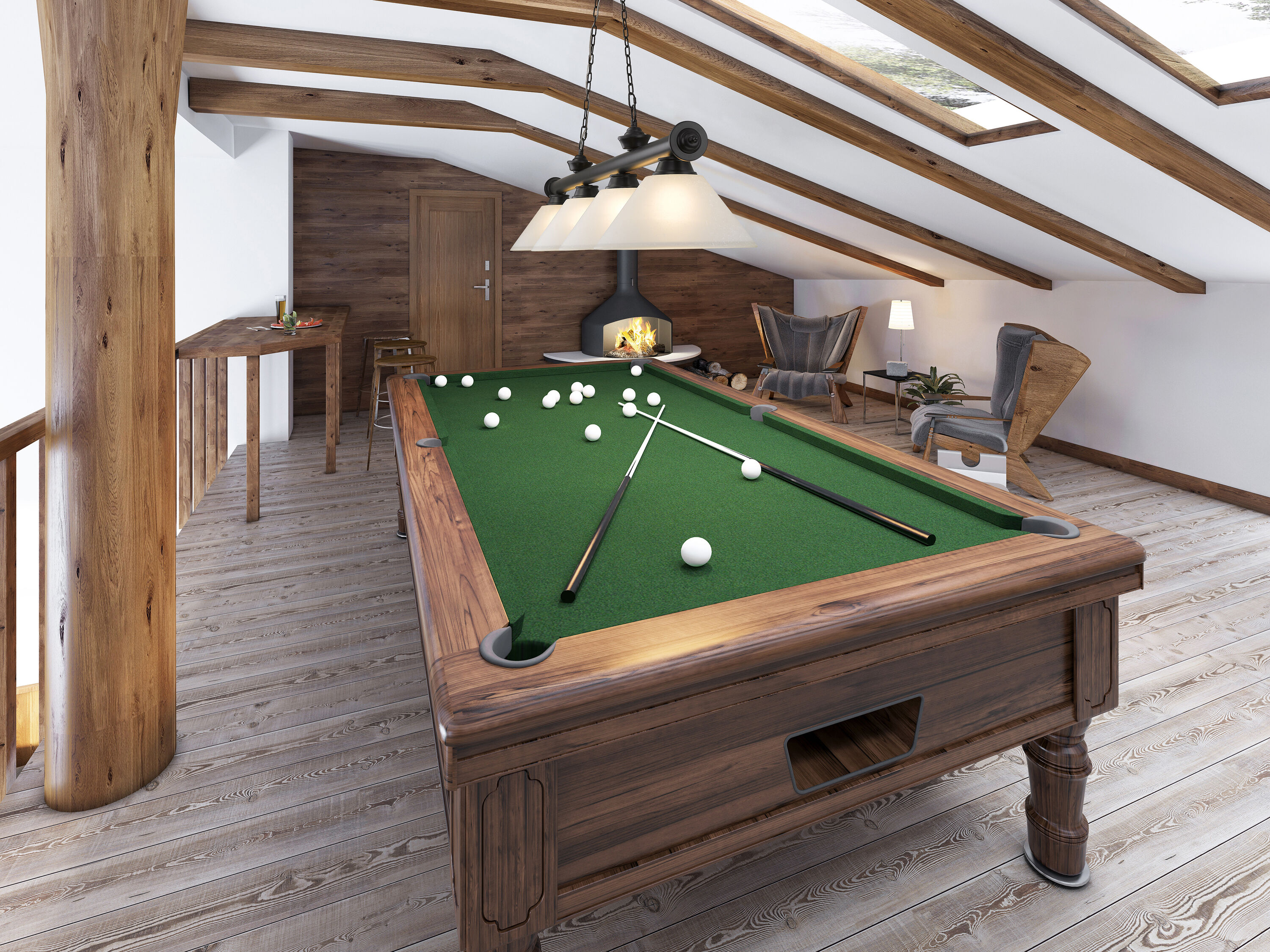 Z-Lite 2306-4MB-AWL14 Pool-Table-Lighting - View #7