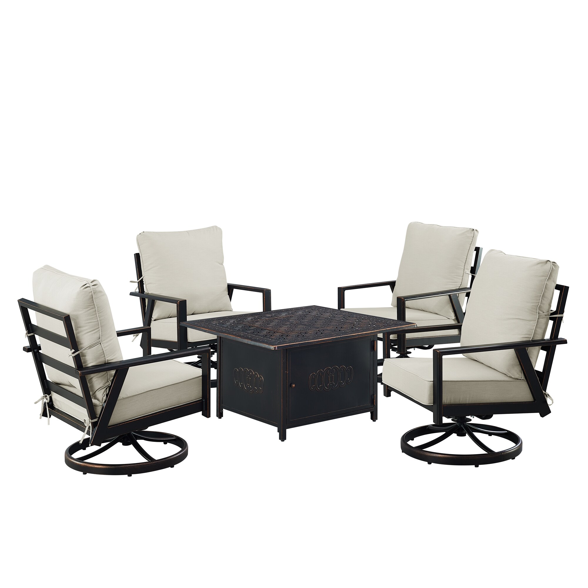 Oakland Living LUX4CHRONINLGCUA Patio-Conversation-Sets - View #4