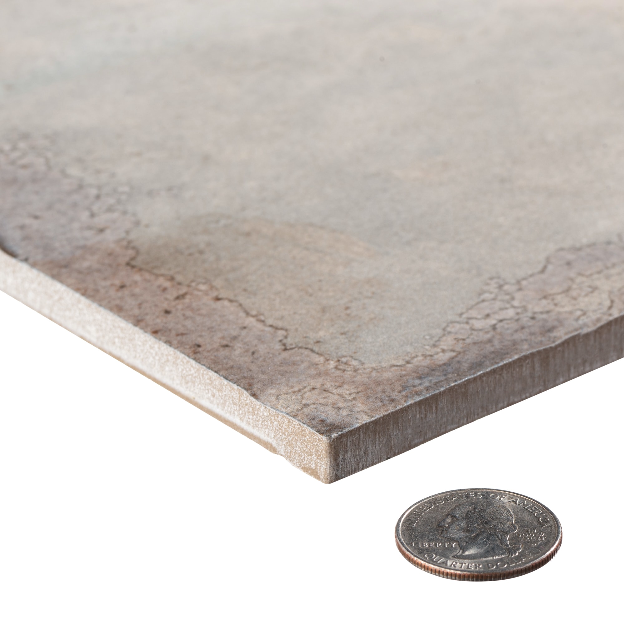 Poise 8" Gray Matte Porcelain Wall and Floor Tile