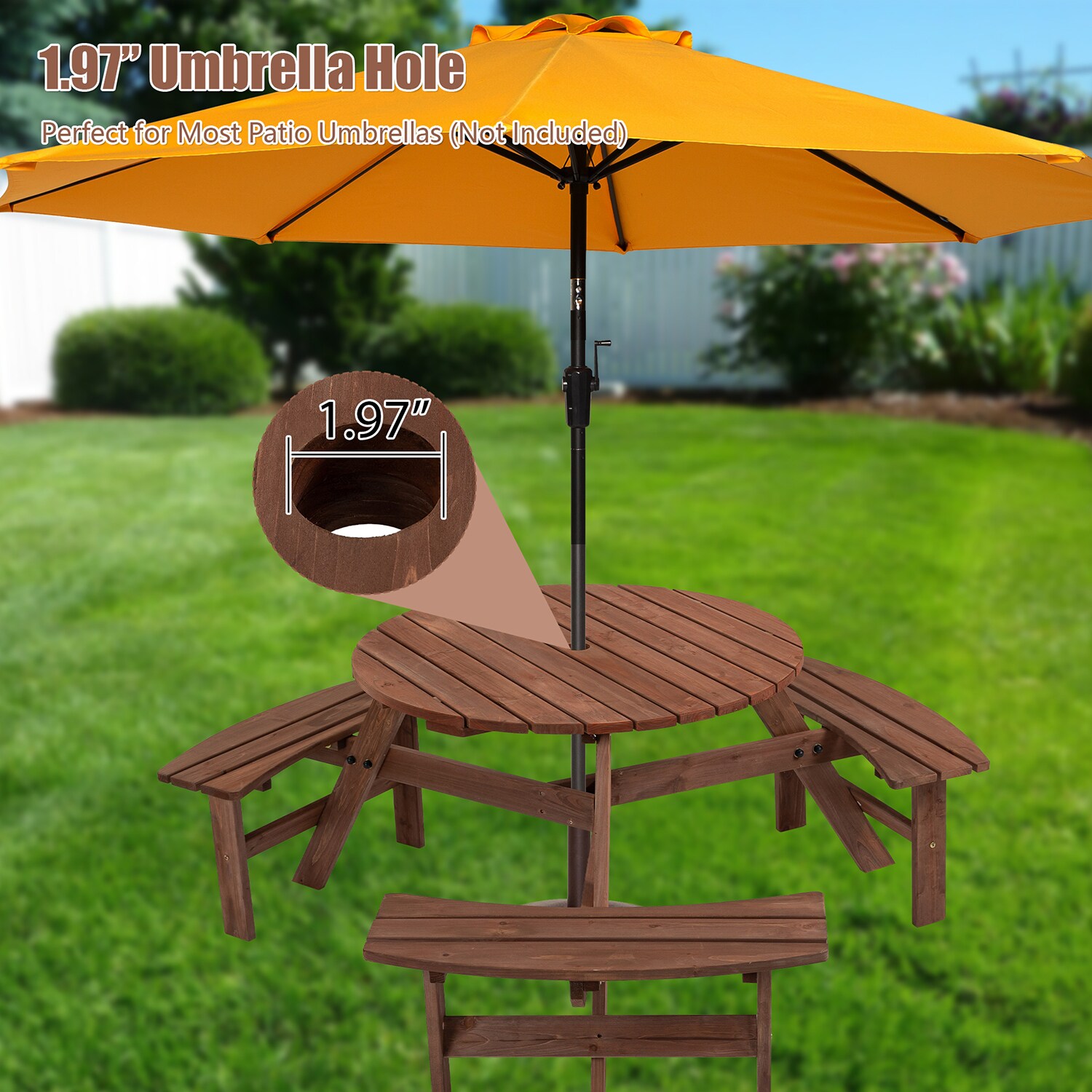 SINOFURN SYB750004BN Picnic-Tables - View #4