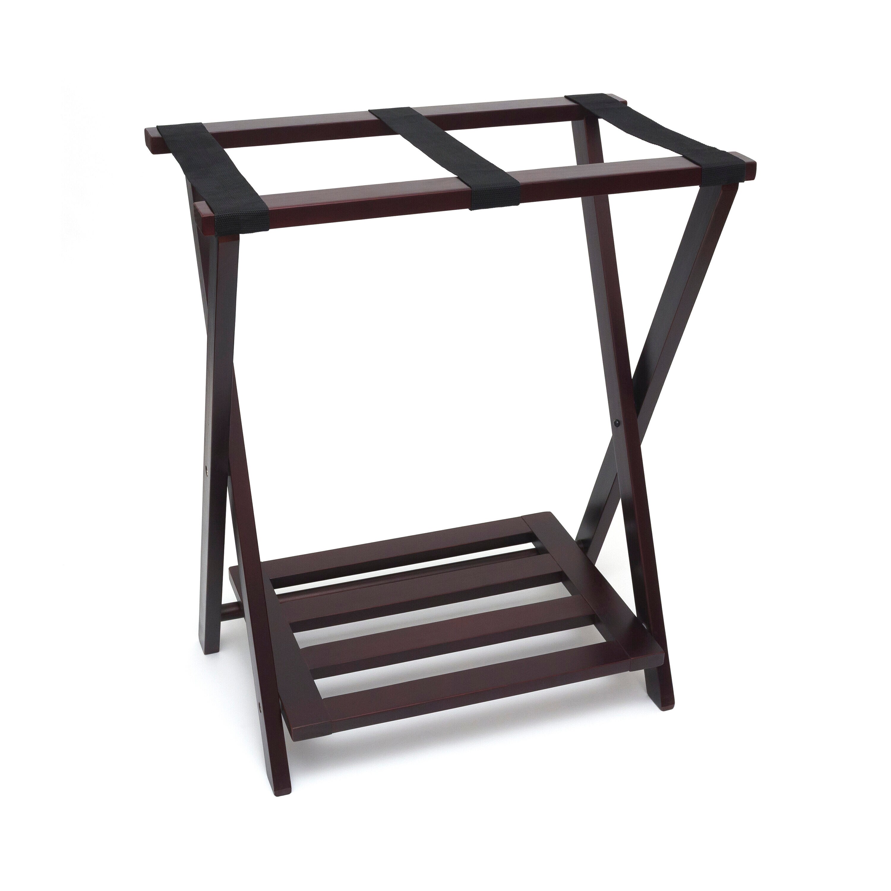 Lipper International 502E 30.25-Inches H 2 Tier 6 pair Brown Wood Shoe rack
