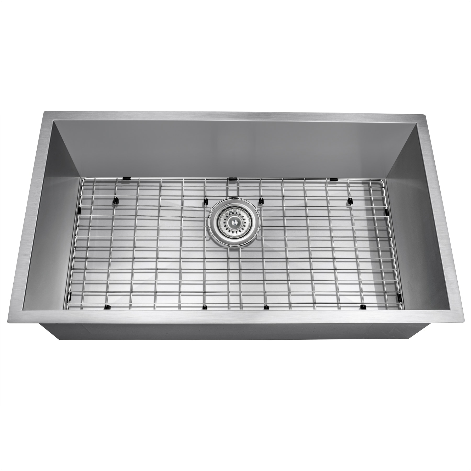 AKDY Undermount 30-in x 18-in Brushed Stainless Steel Single Bowl ...