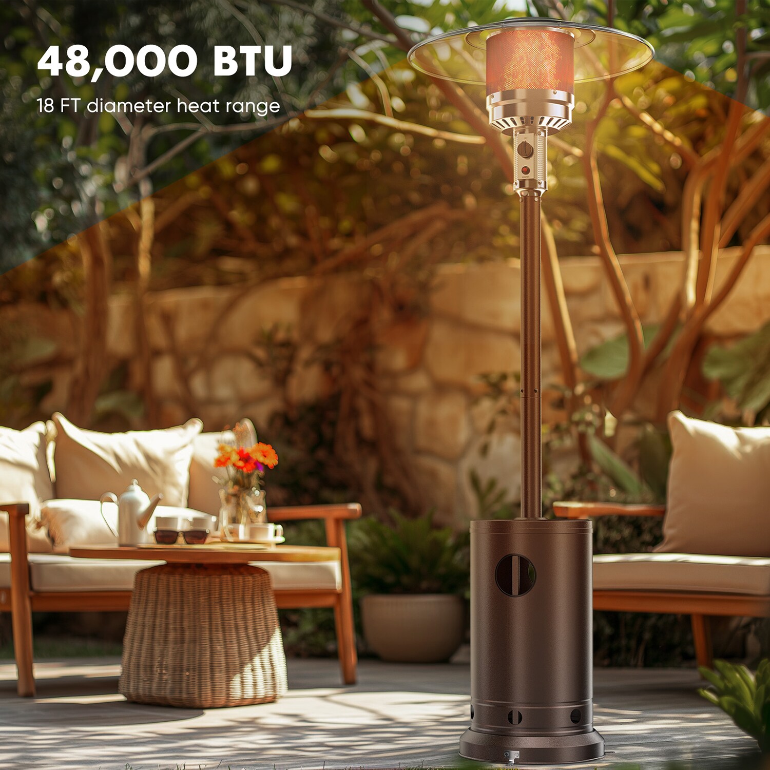 GZMR GZ-OP70859BK Outdoor-Gas-Patio-Heaters - View #3