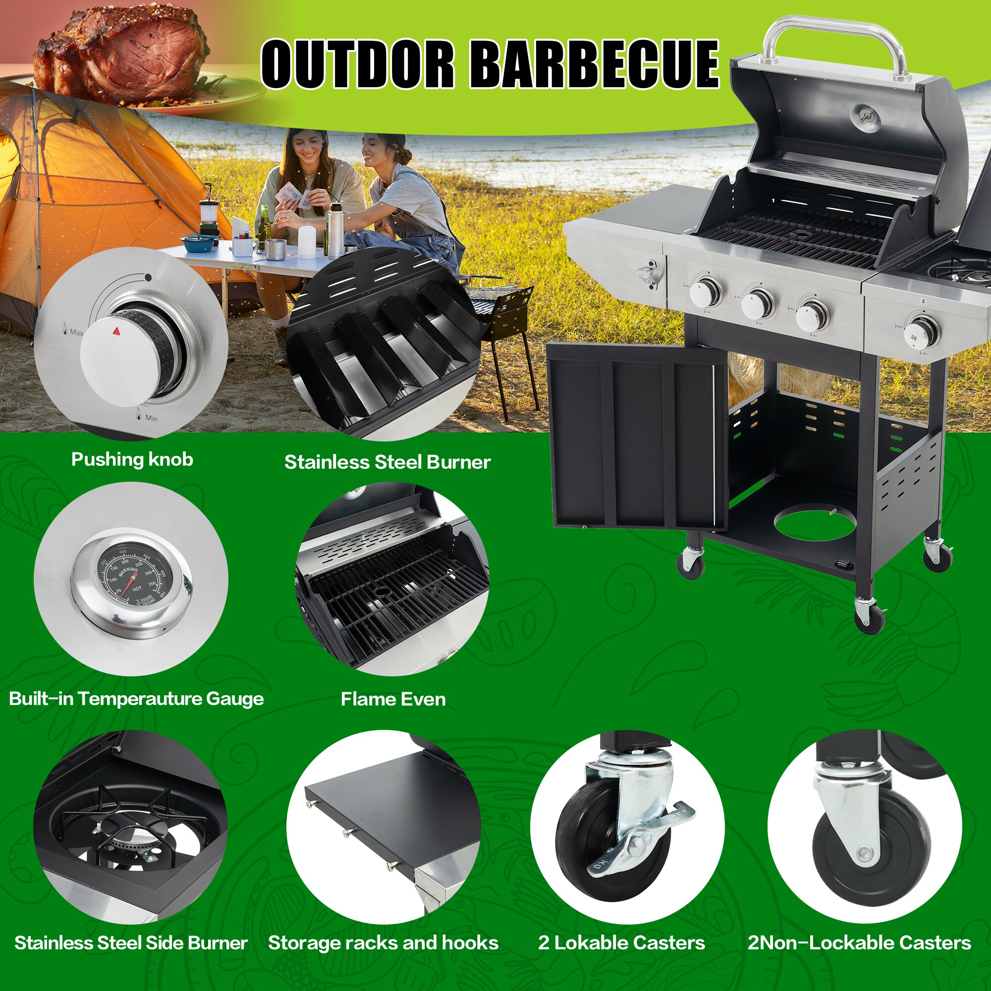 Siavonce XHP279747 Gas-Grill - View #8