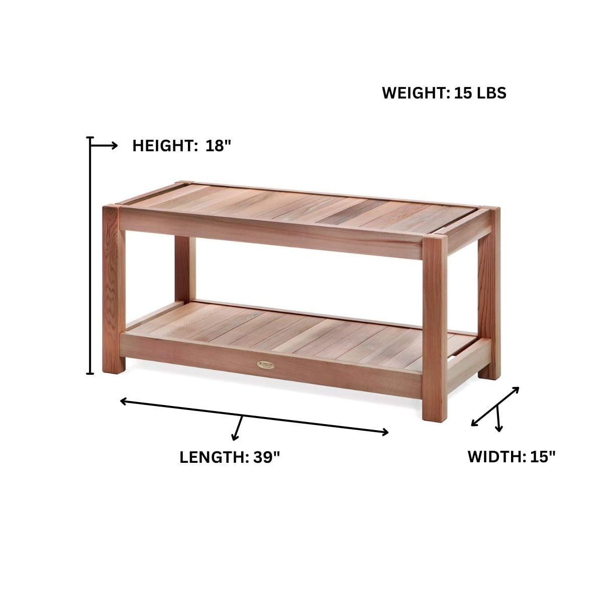 All Things Cedar SB39 benches - View #2
