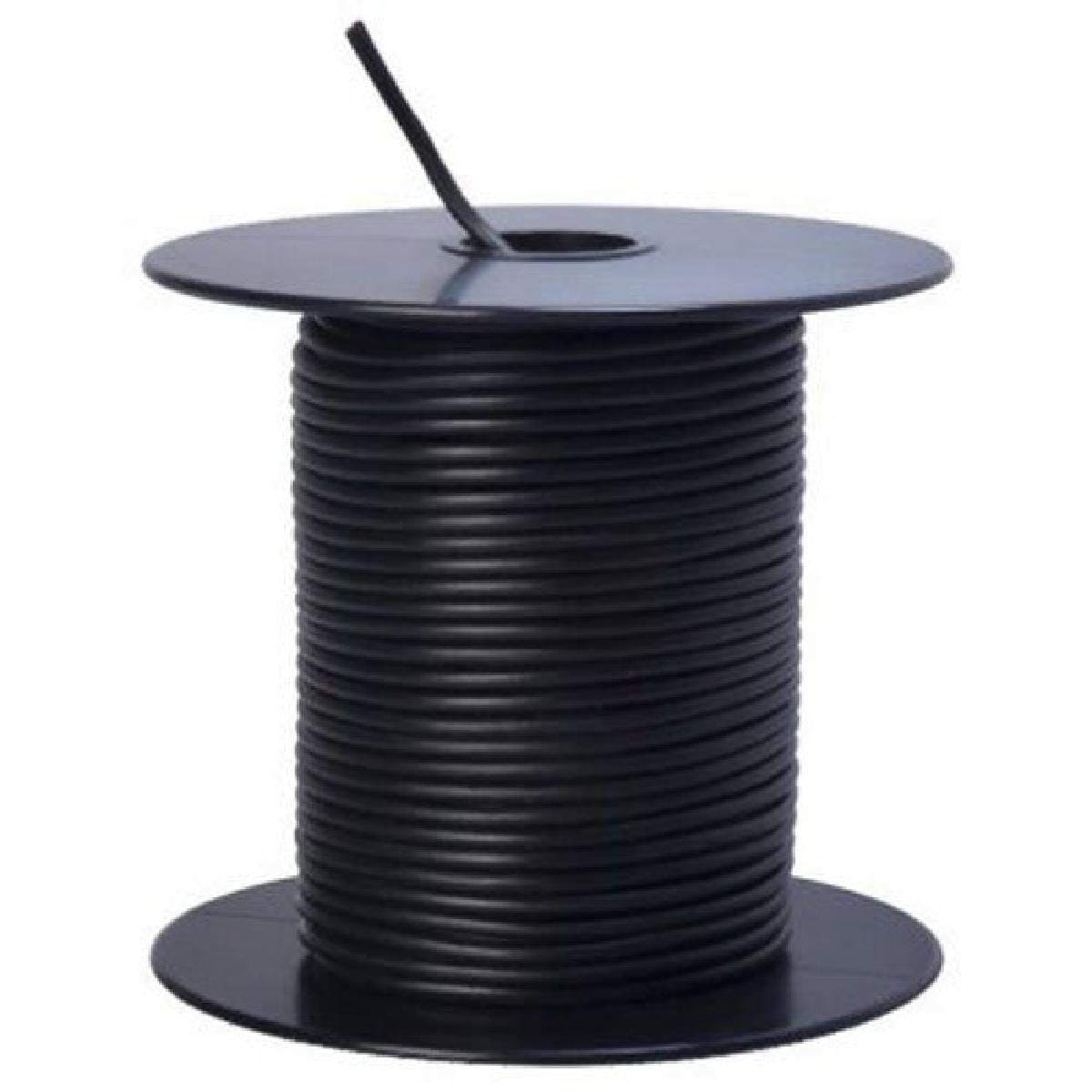 Woods Southwire 55667323 18 Gauge Black Primary Wire Bulk Spool 100 Feet