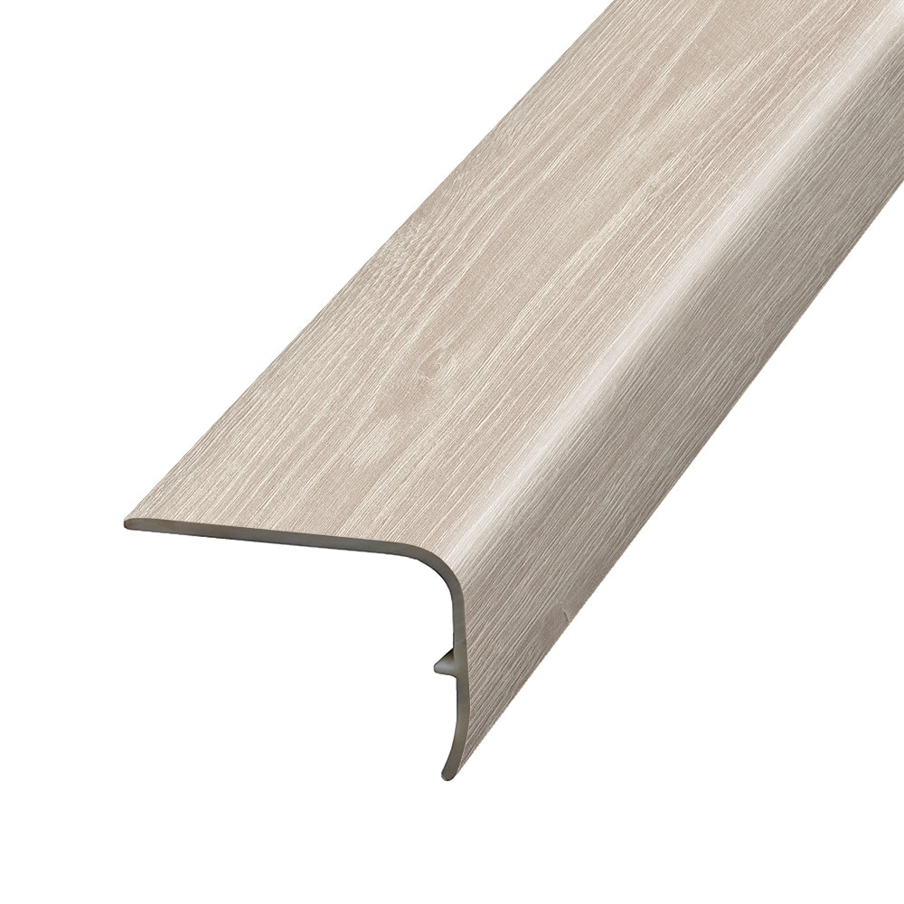Project Source VSNPL-03781 1.88-in x 78.7-in x 1.32-in Blush Prefinished Vinyl Overlap Stair Nosing