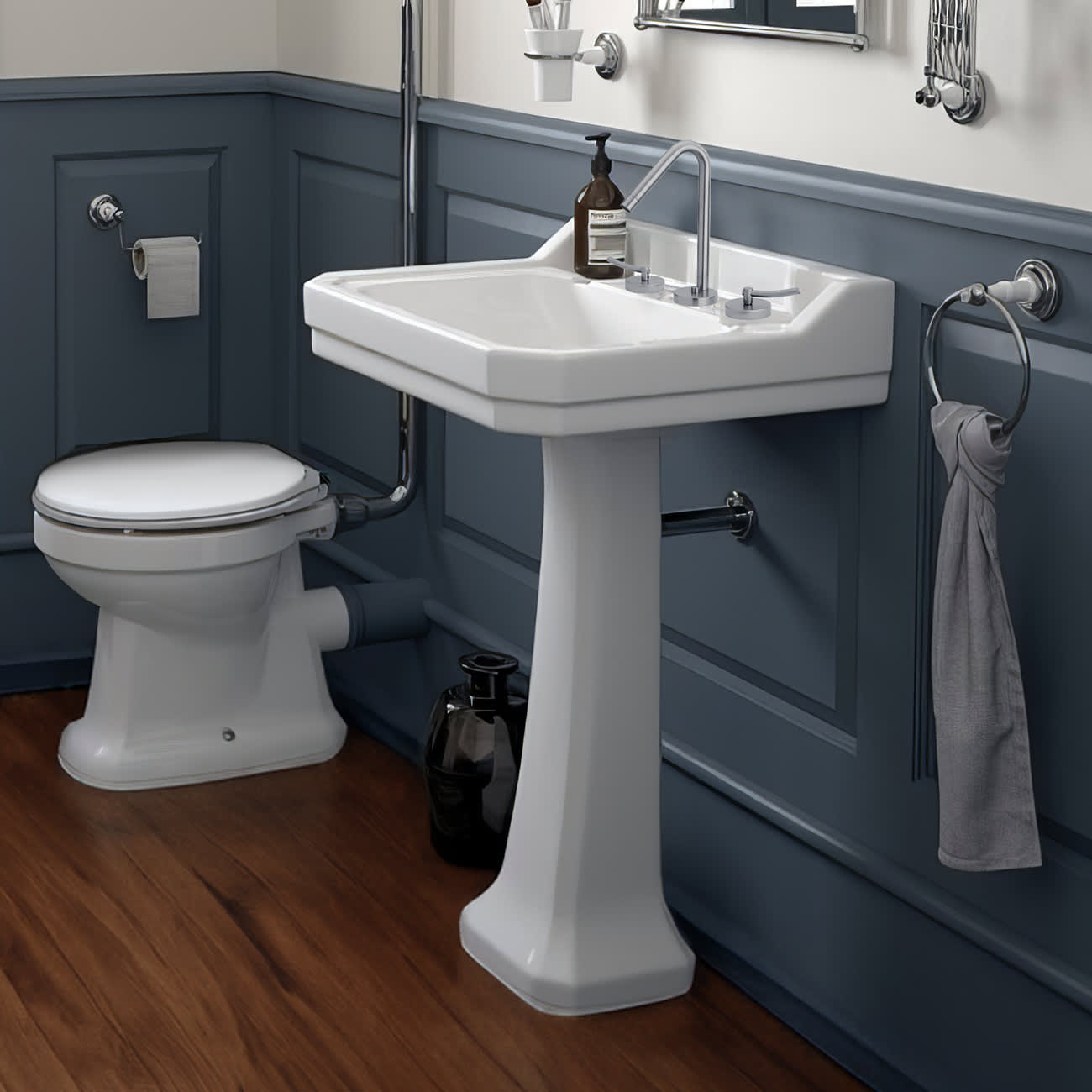Whitehaus Collection B112L-P-3H Bath-Sink - View #4