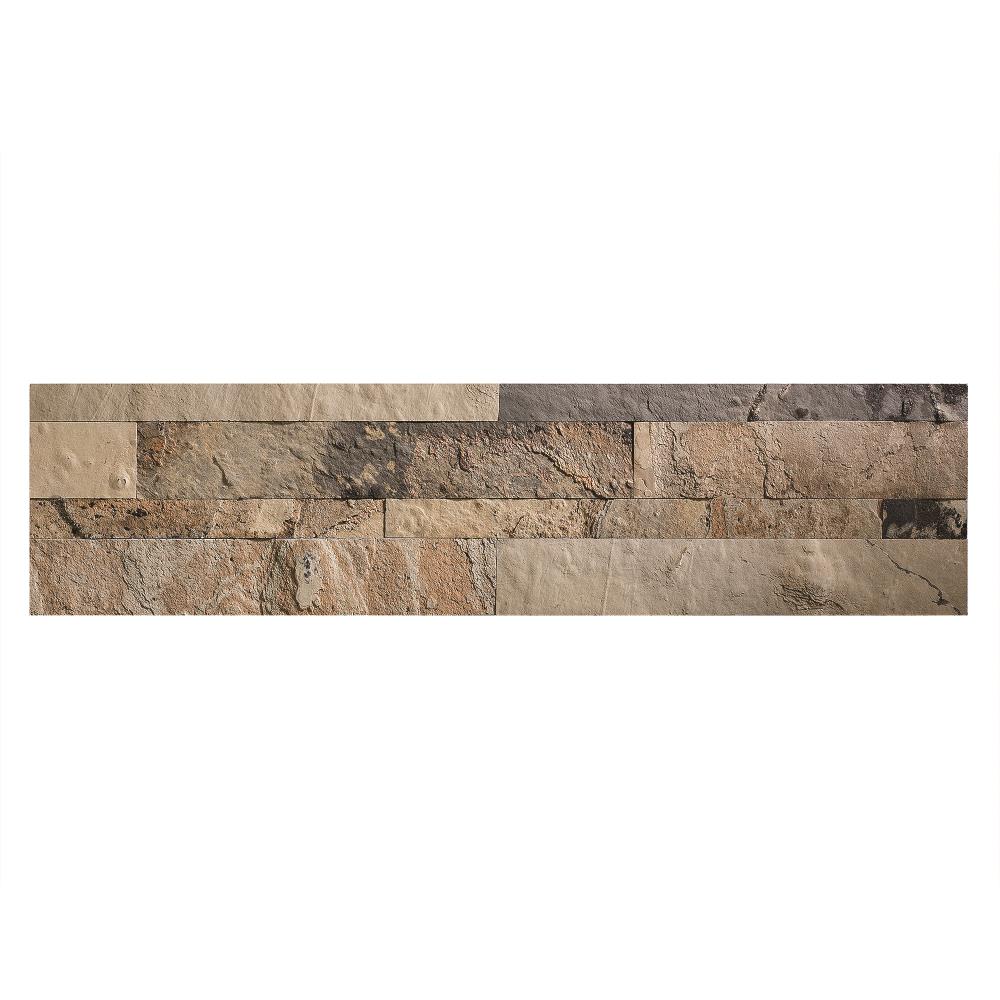 Aspect Stone A97-81 Peel and Stick Medley Slate 6-in x 24-in Natural Stone Look Wall Tile (3.88-sq. ft/ Carton)