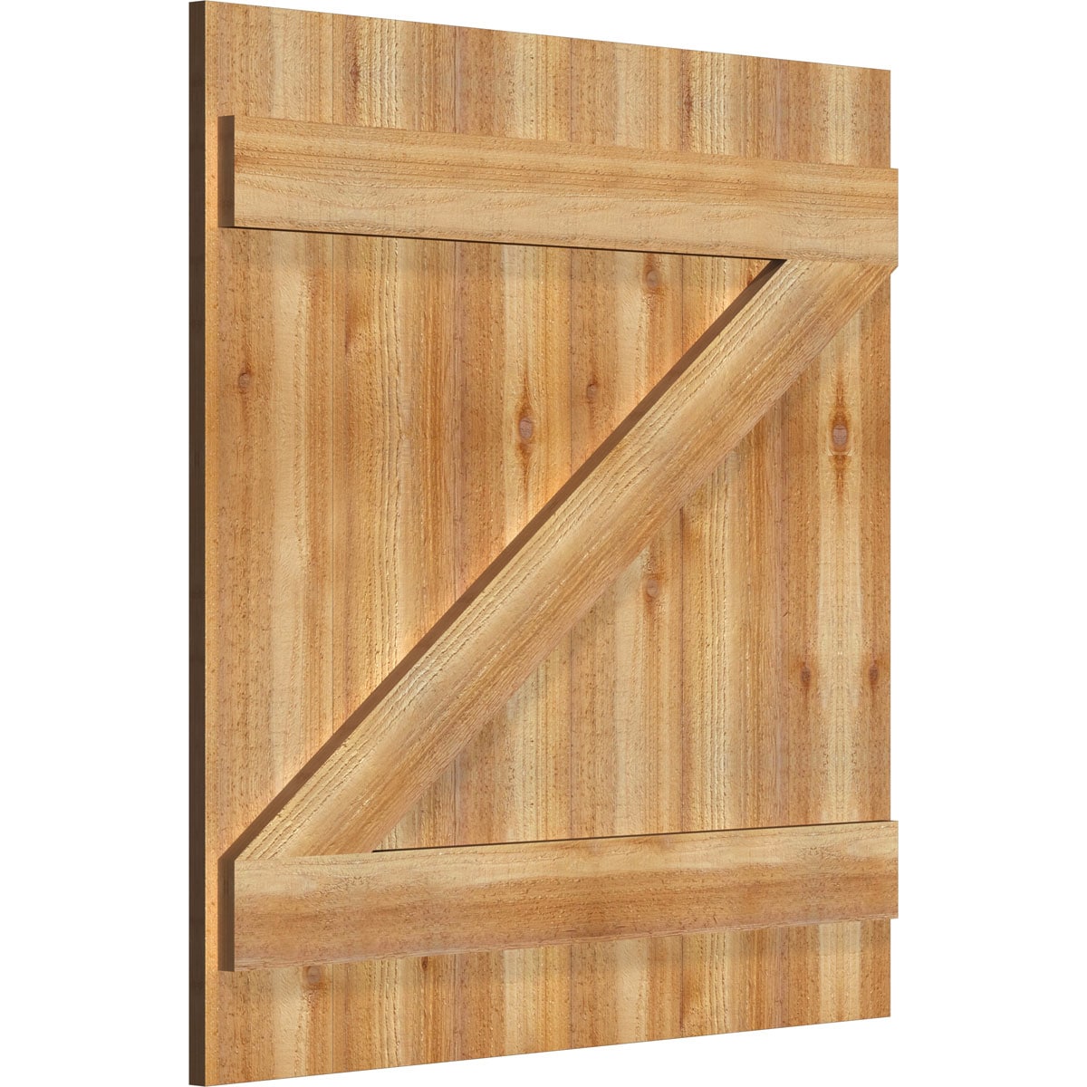 Ekena Millwork RBJ06Z32X033RWR Exterior-Shutters - View #2