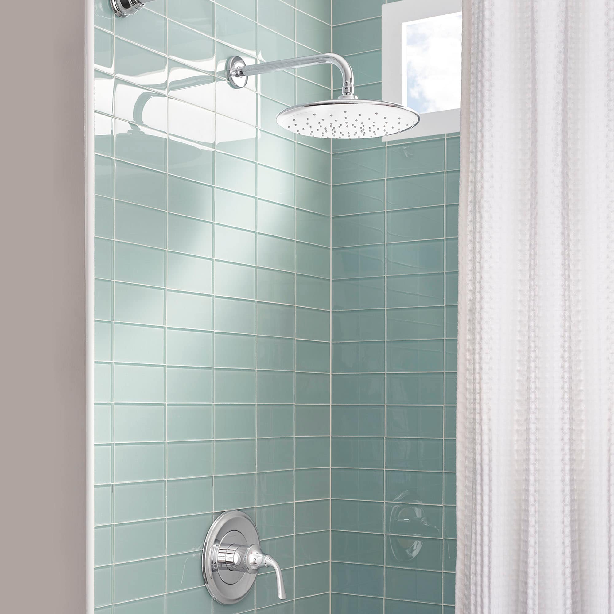 Polished Chrome 11-inch Adjustable Rain Shower Head