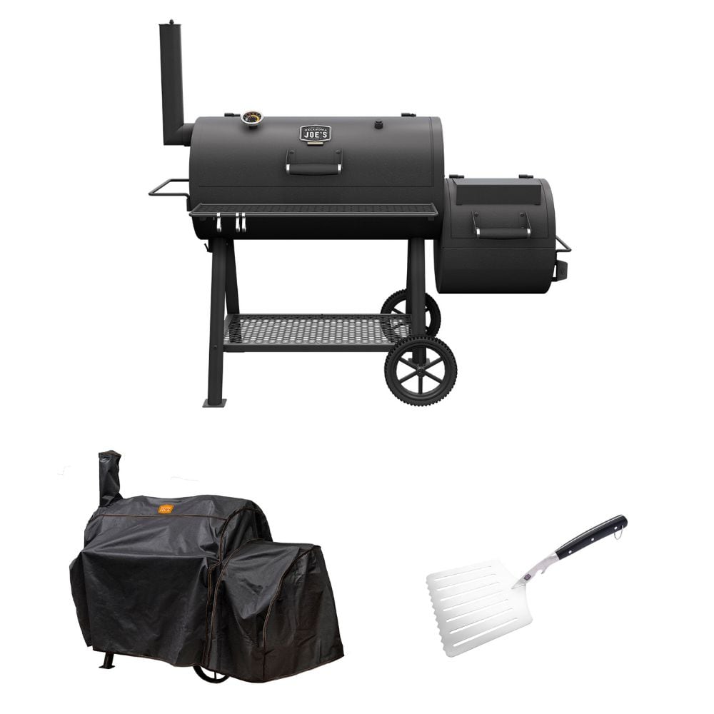 Highland Offset Smoker with Cover and Tools