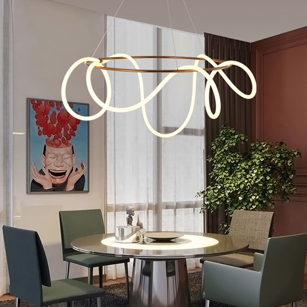 Oukaning Soft LED Strip Gold Diy Silicone Shade Modern/Contemporary ...