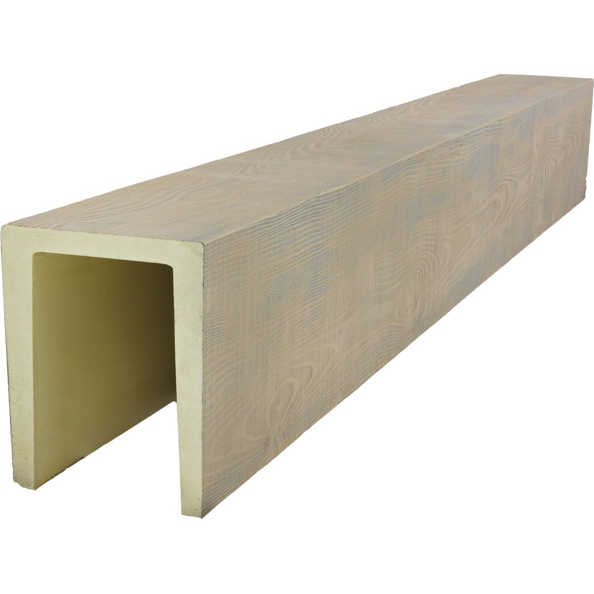 Ekena Millwork 2380203 1-in x 7-1/2-in x 12-ft Sandstone Finished Urethane U-Shaped Decorative Beam