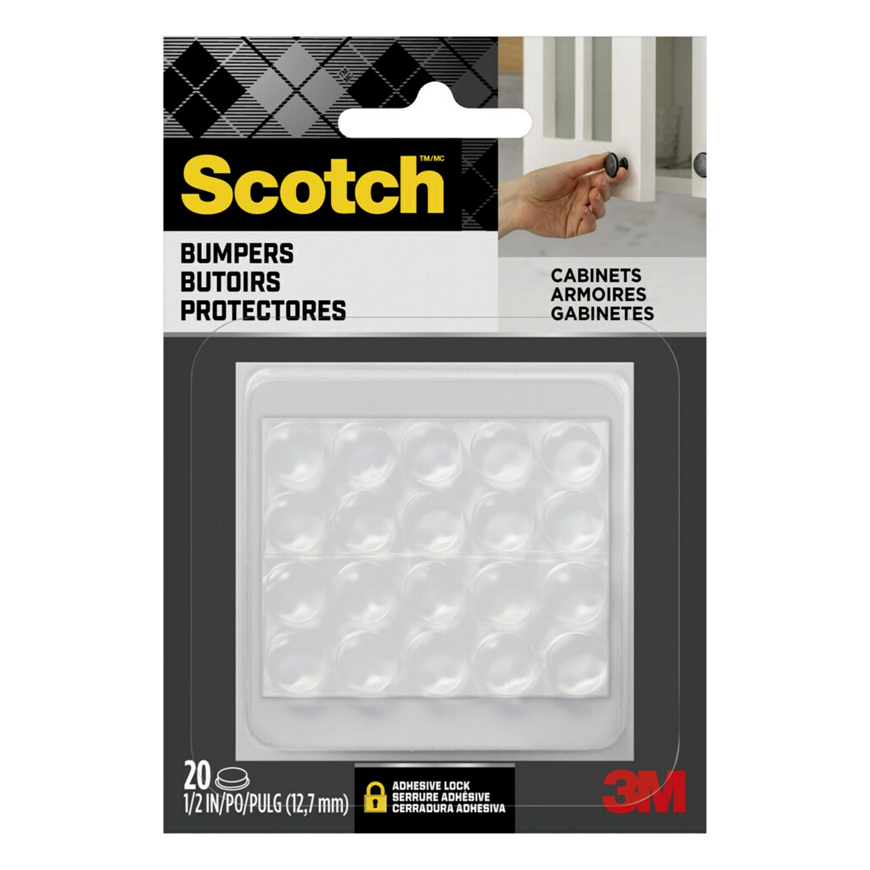 Scotch Square Bumpers - Clear 20 Pk