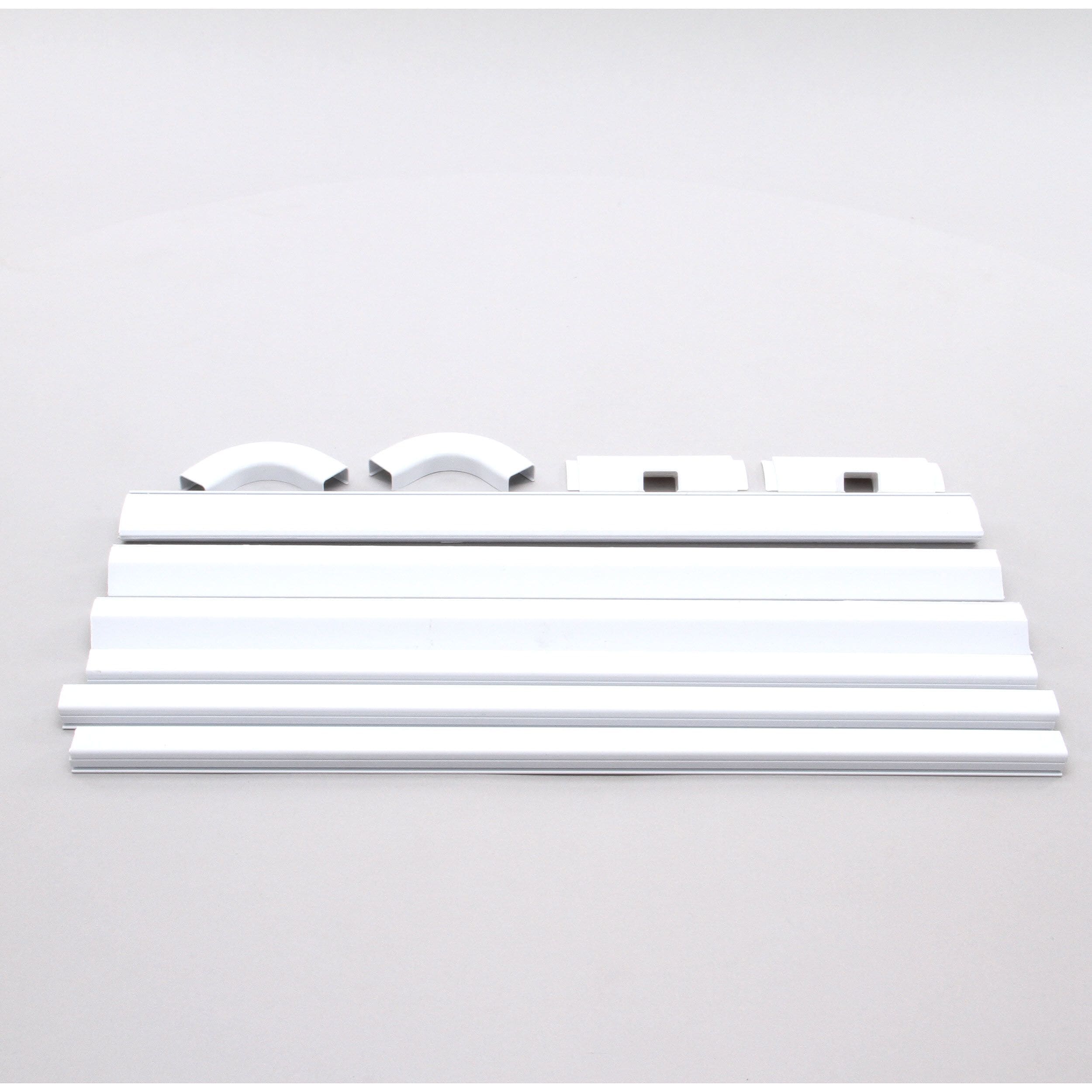 MonoSystems CableHider/Coveway 11-Piece 336-in L White Raceway in 