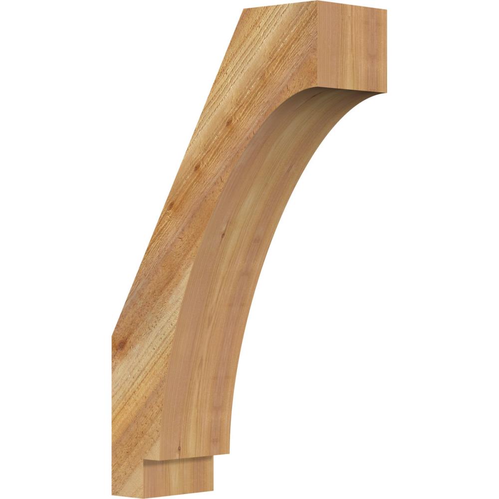 Ekena Millwork BRC06X16X28IMP00RWR 6-in x 16-in x 28-in Western Red Cedar Unfinished Wood Imperial Rough Sawn Knee Brace