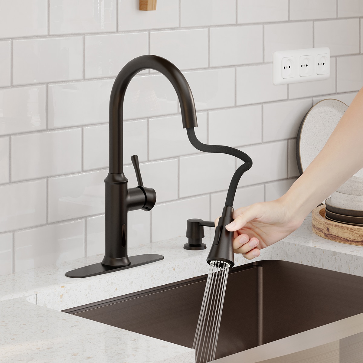 Mondawe OR-F6MB02-DG Kitchen-Faucets - View #3