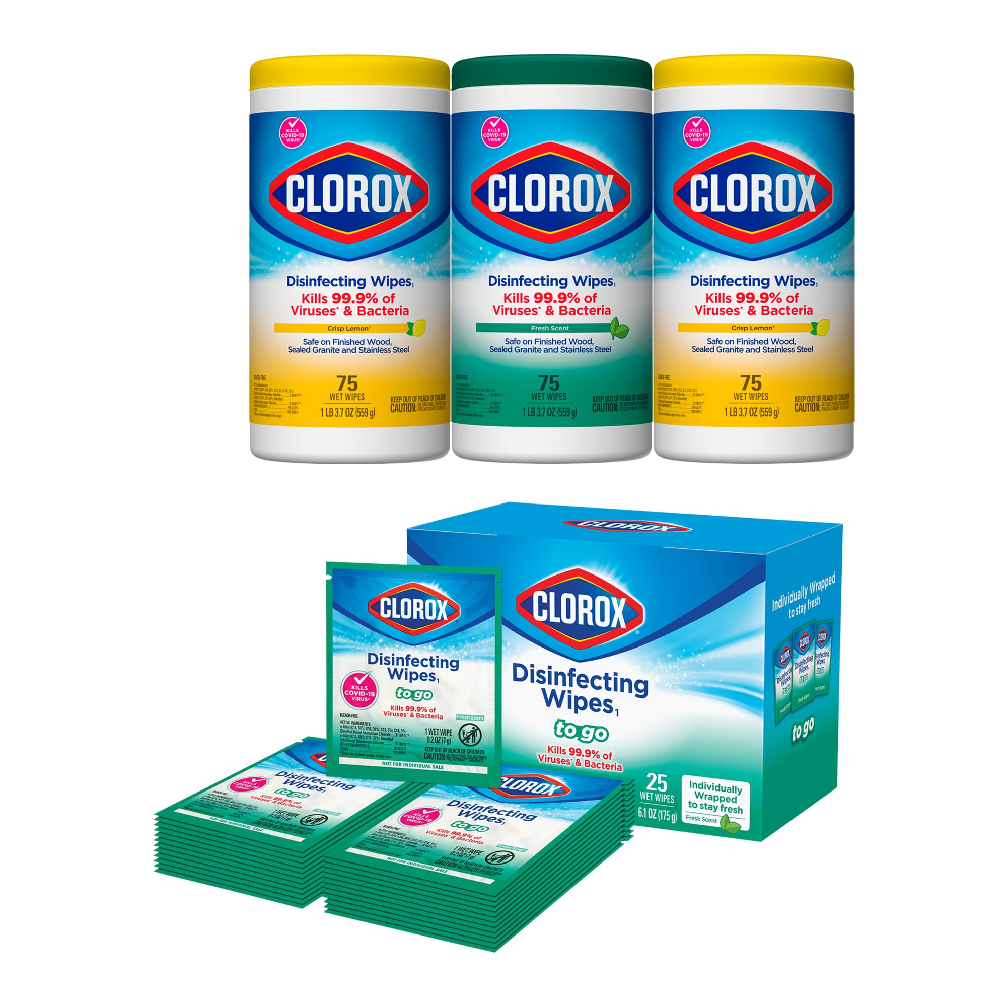 Shop Clorox Disinfecting Wipes 225-Count, Bleach Free Cleaning