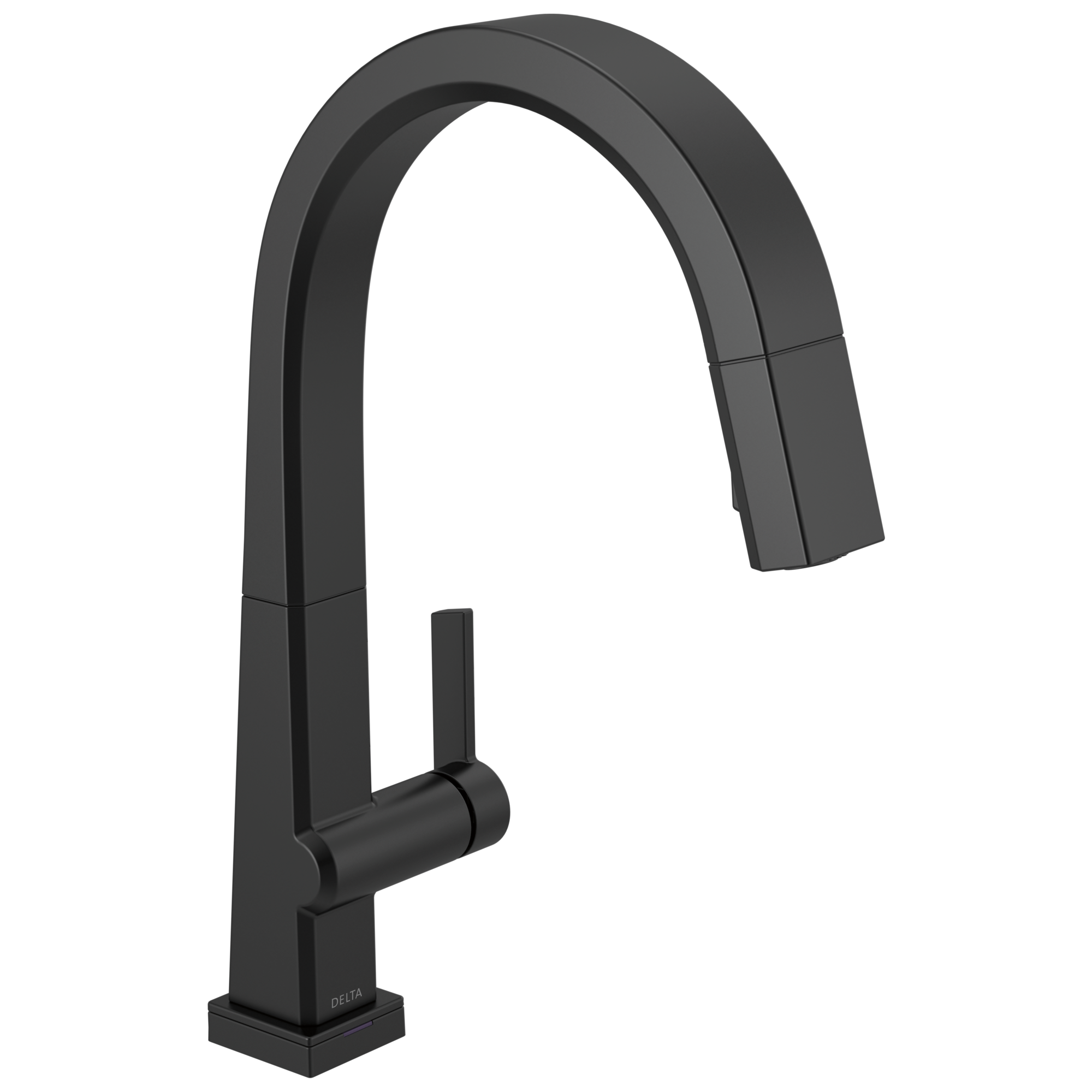 Delta Pivotal Touch2O Matte Black Single Handle Pull-down Touch