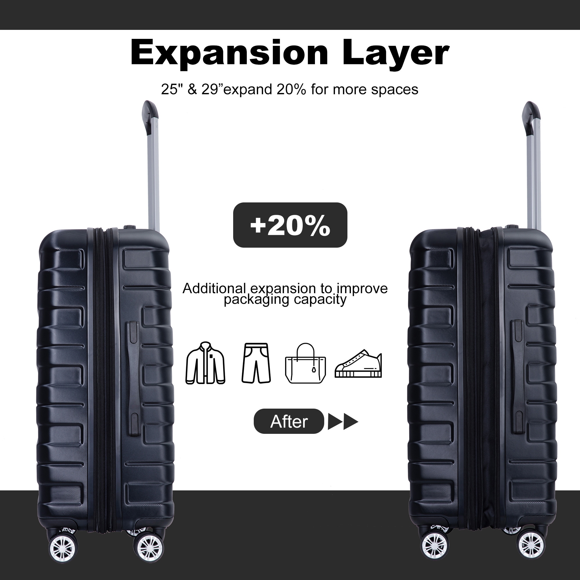 SINOFURN SYD9400014BK Luggage-And-Luggage-Sets - View #11